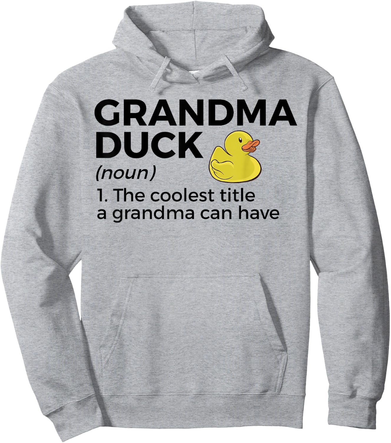 Grandma Duck Definition Funny Duck Lover Hoodie - Hoodie | Ash