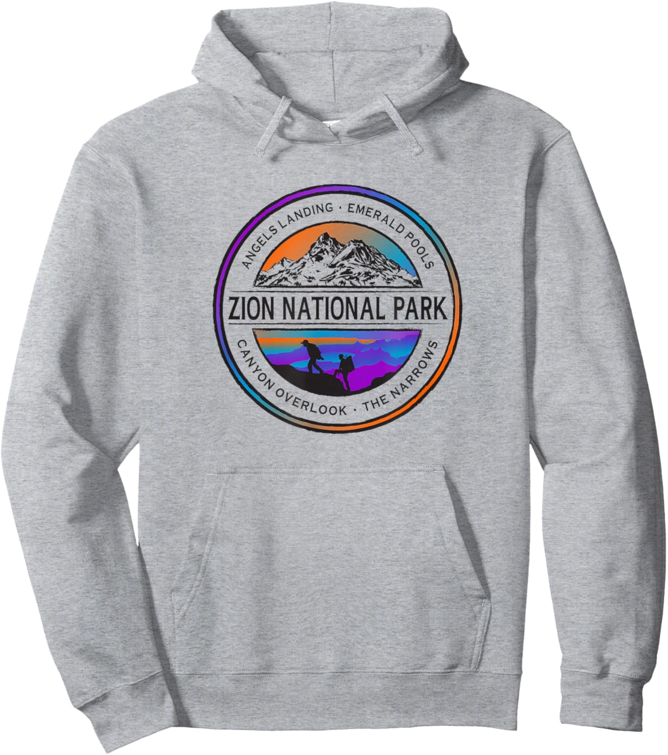 Zion National Park Hoodie - Hoodie | Ash