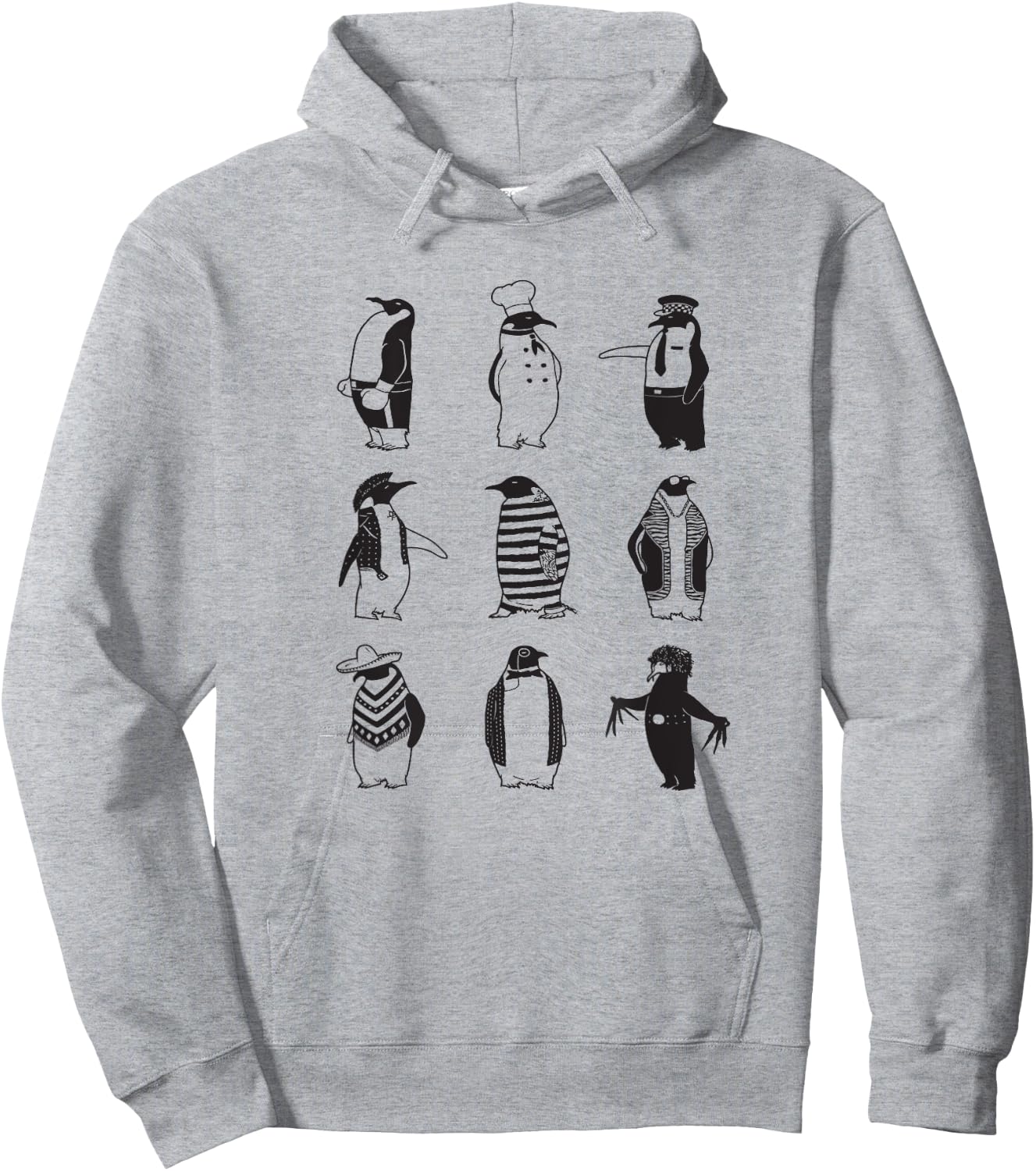 Little Penguin Society Hoodie - Hoodie | Ash