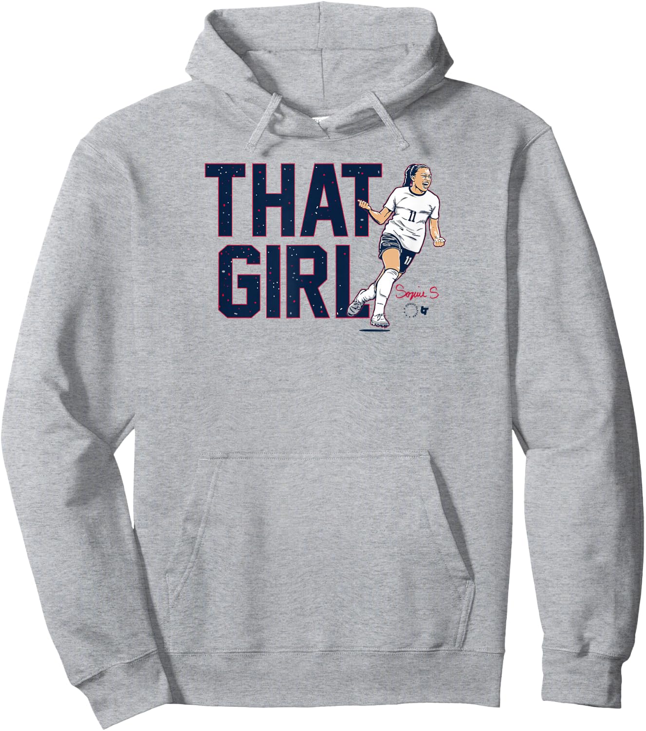 Sophia Smith - That Girl - USWNTPA - USA Soccer Hoodie - Hoodie | Ash