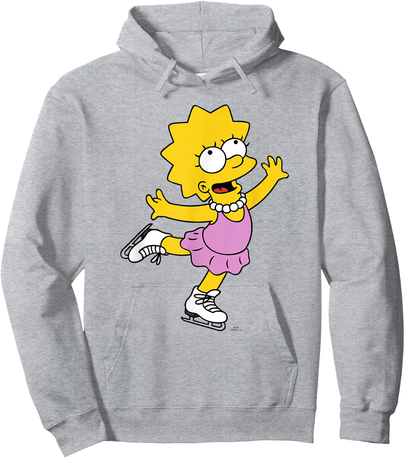 The Simpsons Lisa Ice Skating Hoodie - Hoodie | Ash