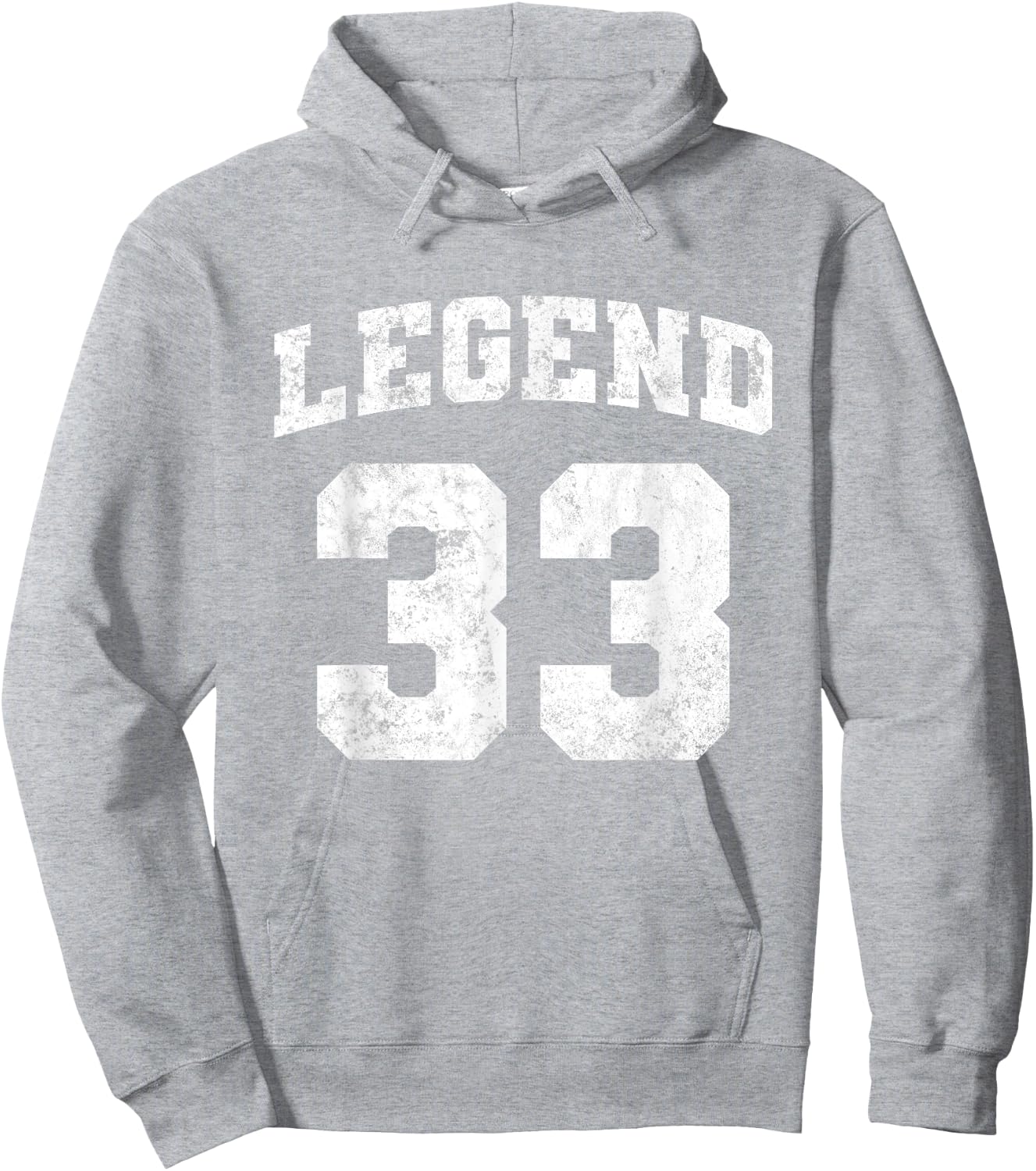 Legend 33, Grunge Sport Hoodie - Hoodie | Ash