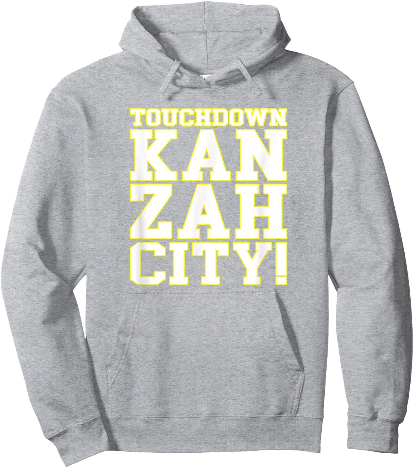 Touchdown Kan Zah City! KC (Kansas City) Hoodie - Hoodie | Ash