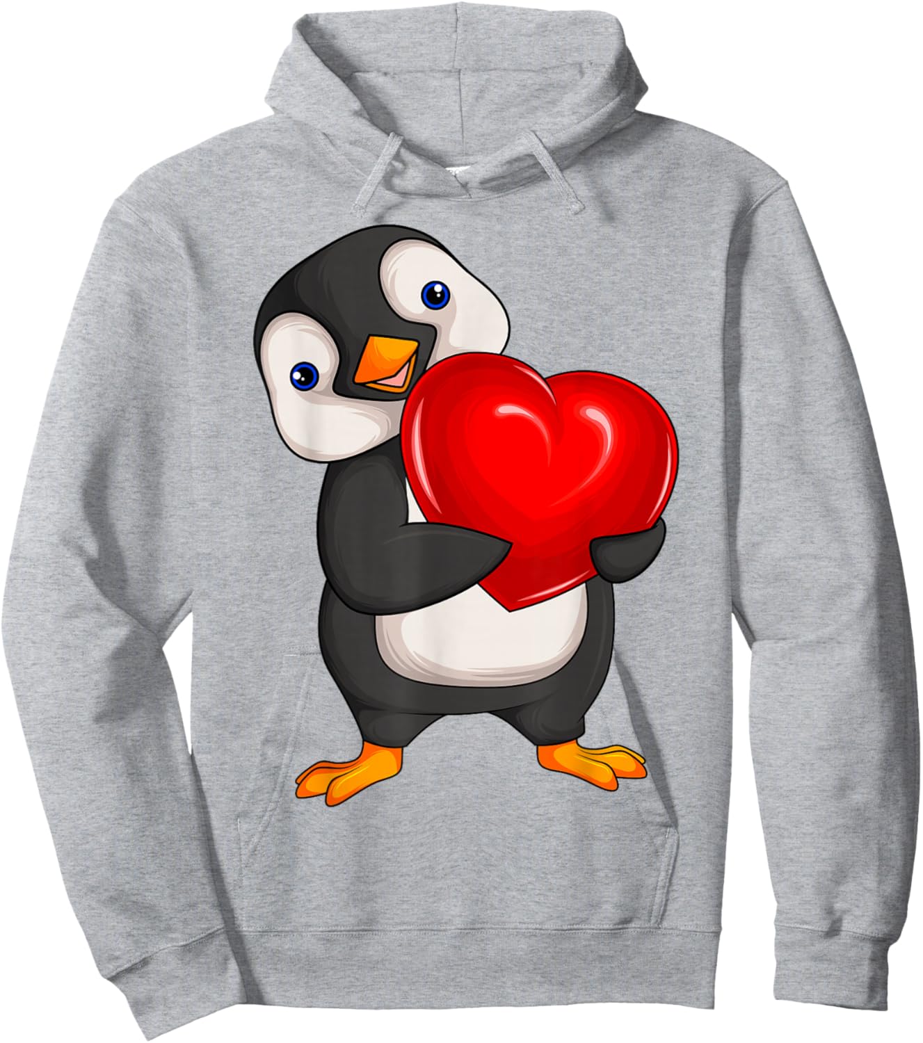 Penguin Women's Girls Children Penguin Hoodie - Hoodie | Ash