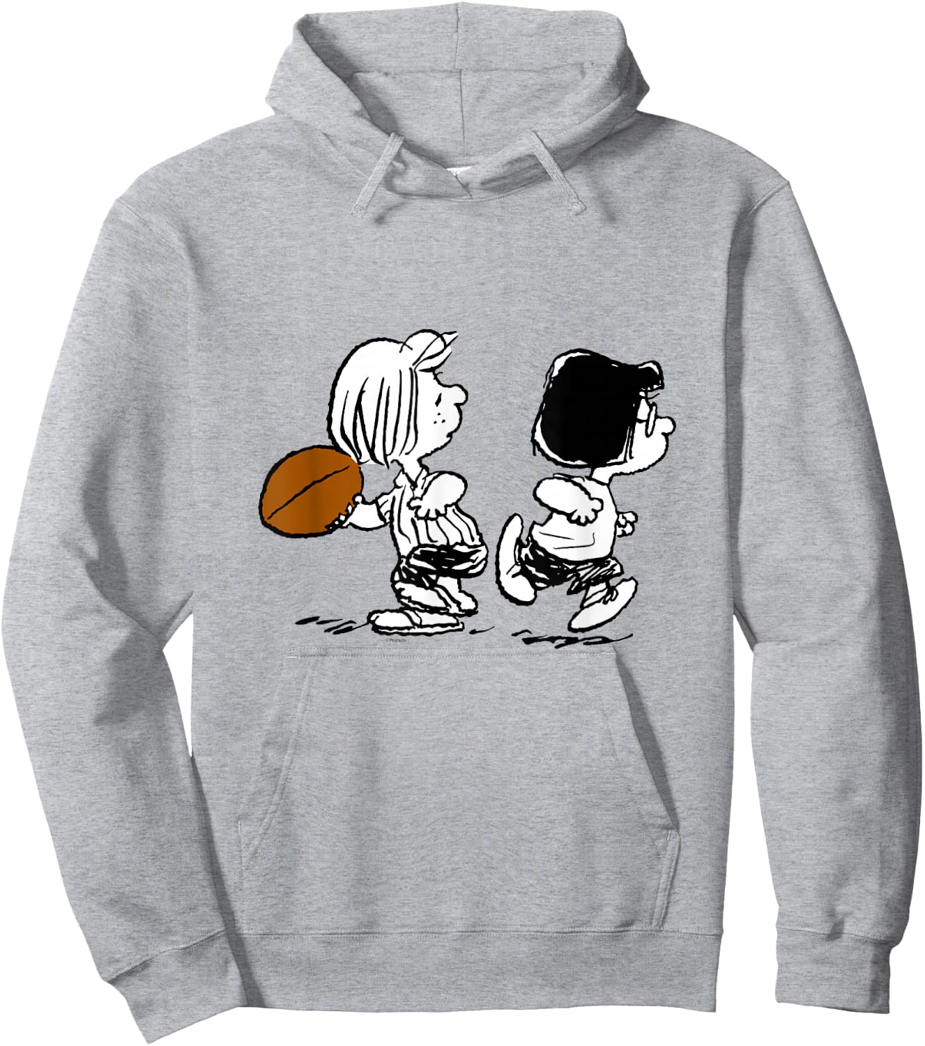 Peanuts - Marcie Patty Football Hoodie - Hoodie | Ash