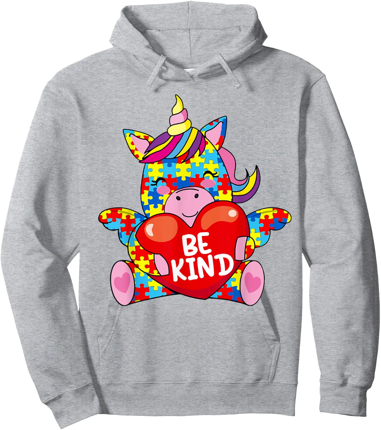 Autism Awareness Be Kind Girl Hoodie - Hoodie | Ash