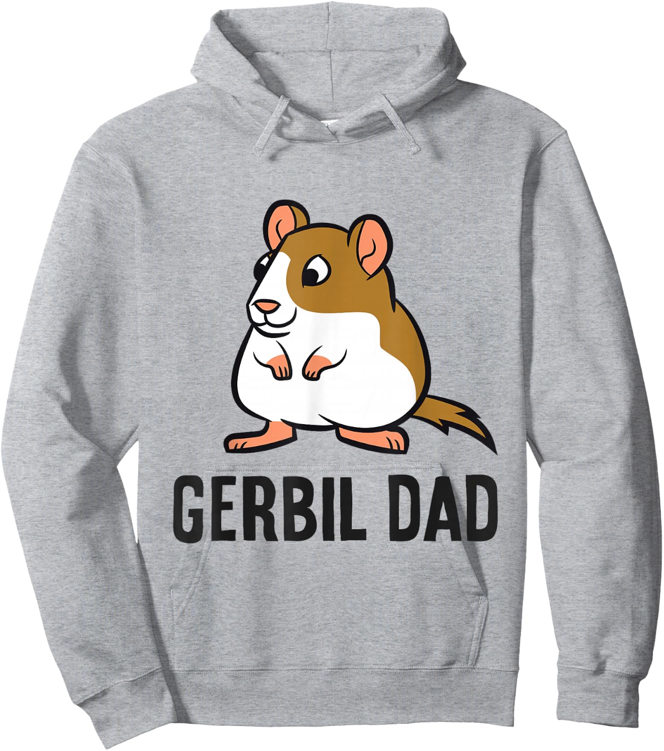 Gerbil Papa Funny Gerbil Dad Hoodie - Hoodie | Ash
