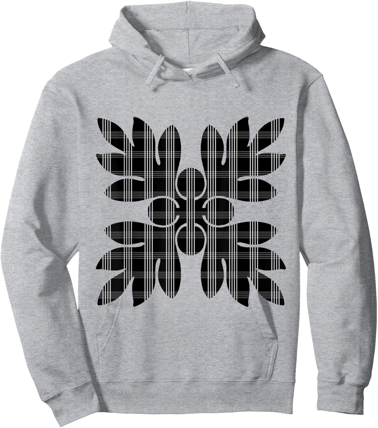 Black Palaka Ulu Hoodie - Hoodie | Ash