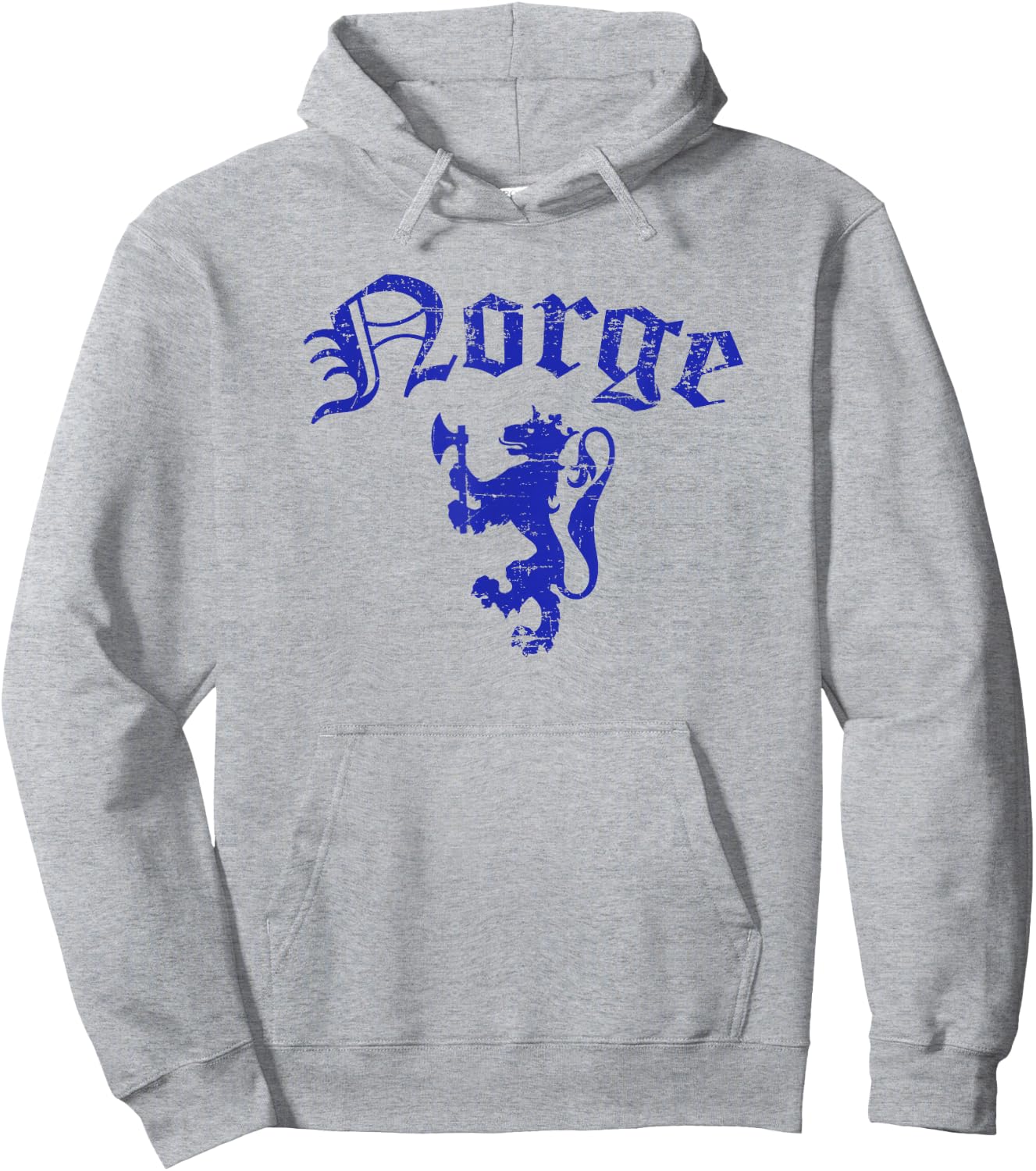 Norge Norway Lion Symbol Norwegian Pride Hoodie - Hoodie | Ash