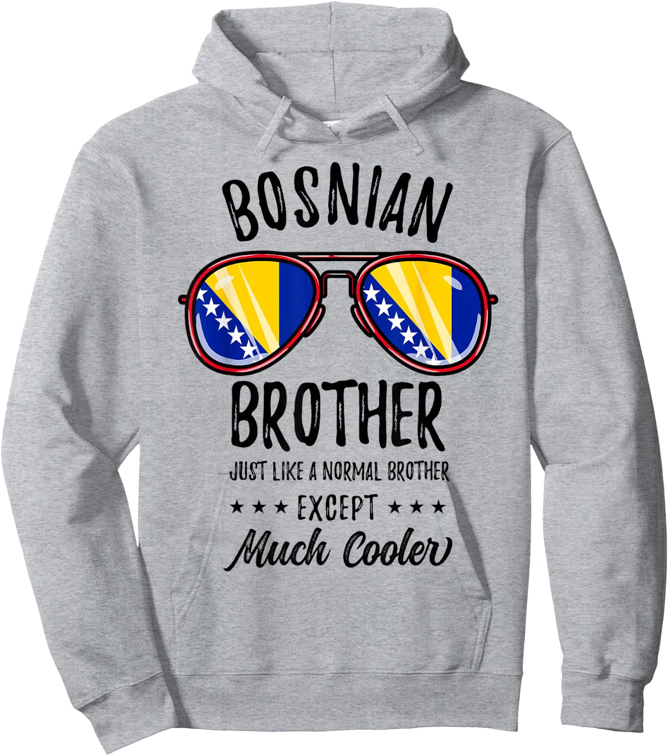 Matching Bosnian Brother Hoodie - Hoodie | Ash