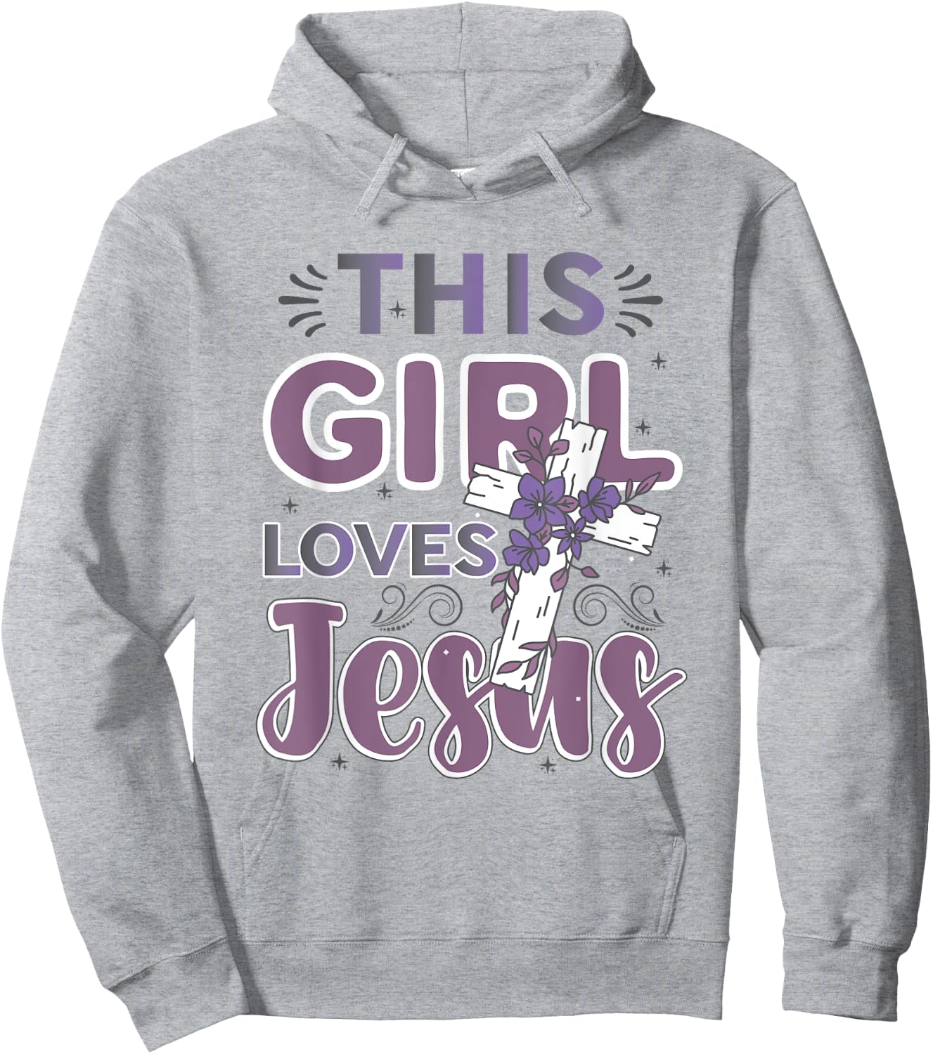 This Girl Loves Jesus Cute Christian Girl Jesus Hoodie - Hoodie | Ash