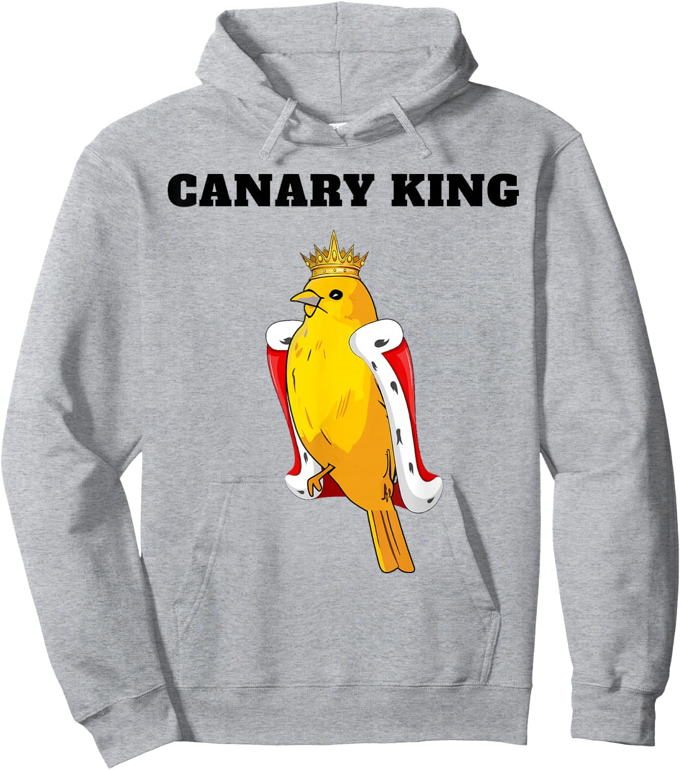 Canary King | Boys Canary Lover Design | Canary Hoodie - Hoodie | Ash