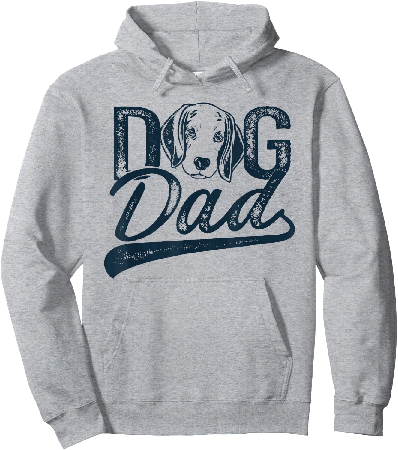 Beagle Dog Dad Hoodie - Hoodie | Ash