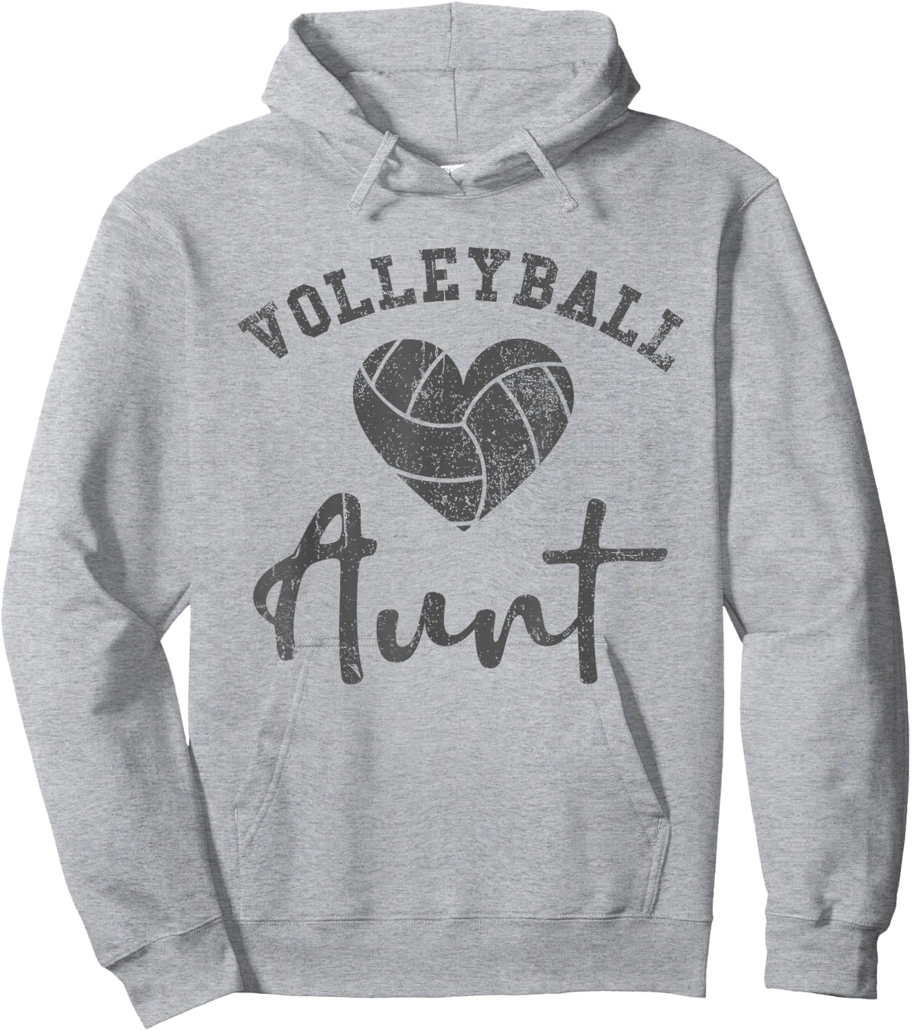 Volleyball Aunt Hoodie - Hoodie | Ash