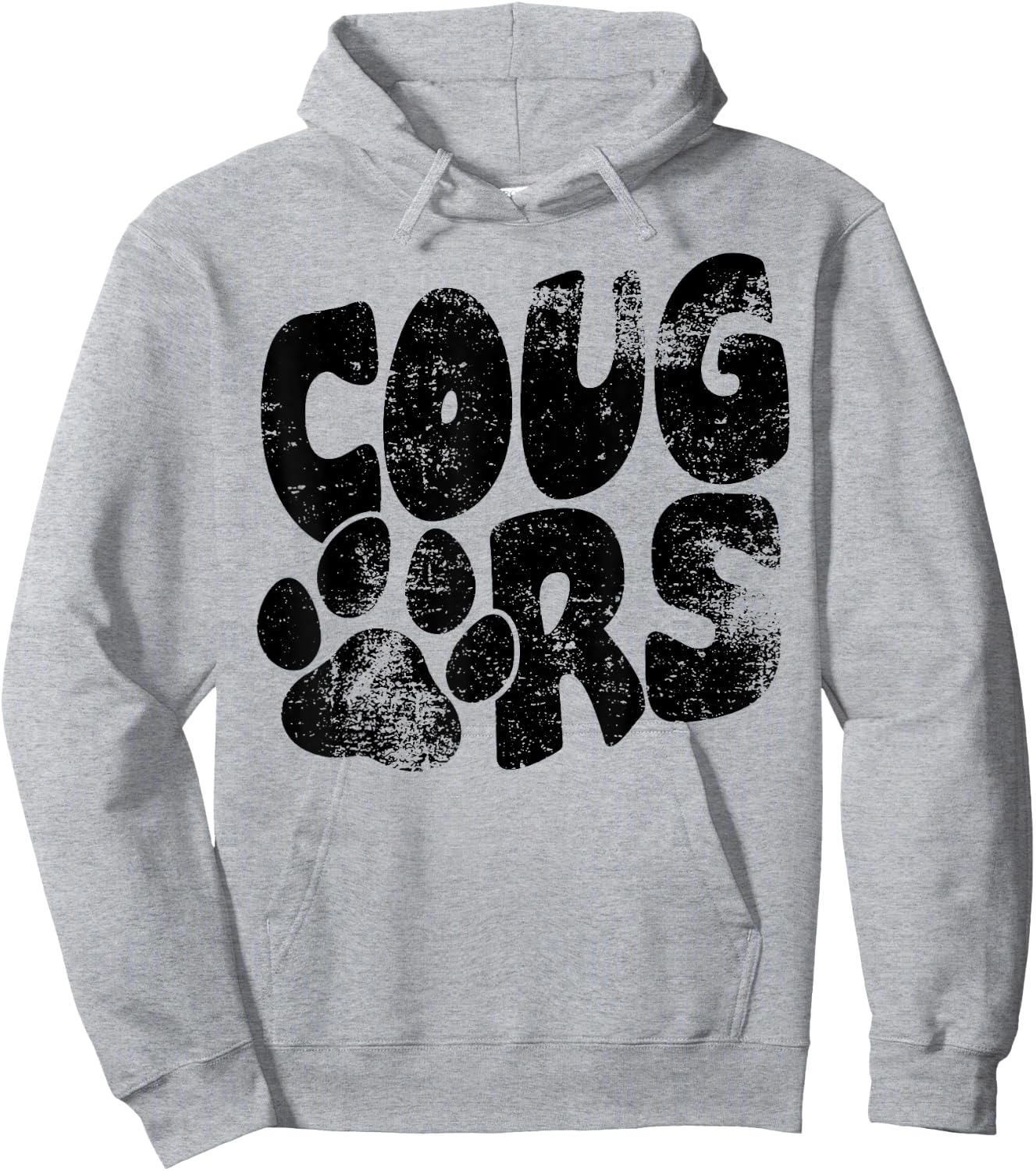 Cougars Football School Sports Fan Team Spirit Hoodie - Hoodie | Ash