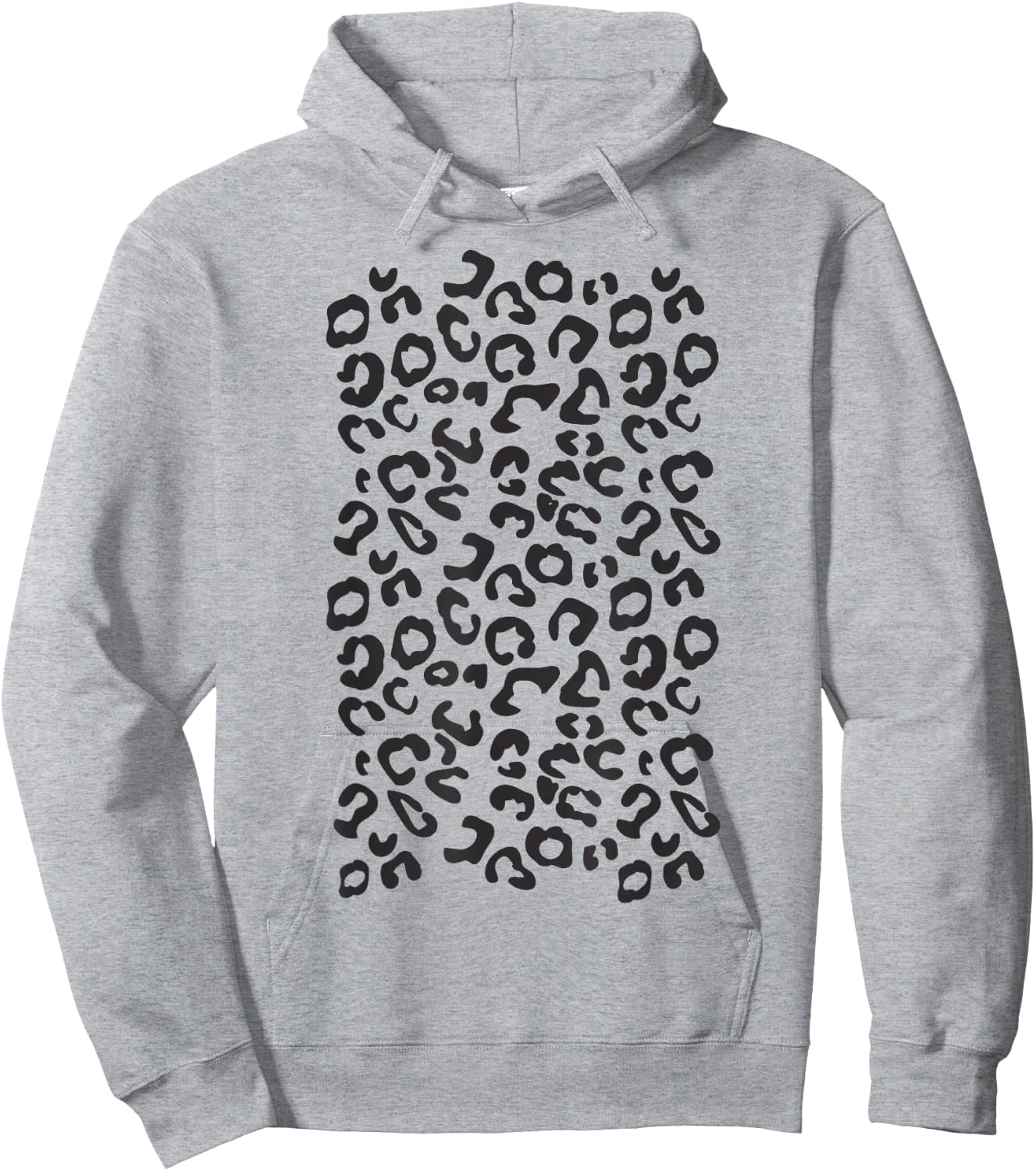 Funny Leopard Animal Print Black And White Hoodie - Hoodie | Ash