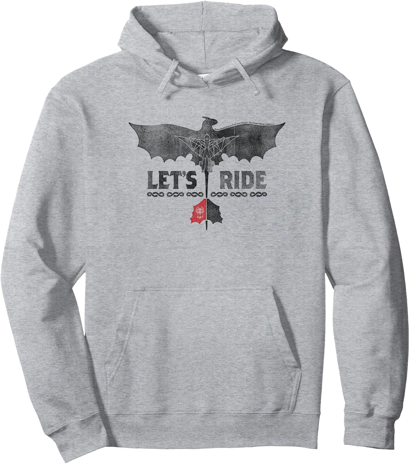 DreamWorks Dragons Let's Ride Hoodie - Hoodie | Ash