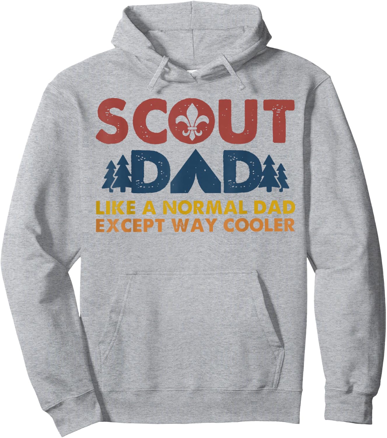 Scout dad Like a normal dad except way cooler Hoodie - Hoodie | Ash