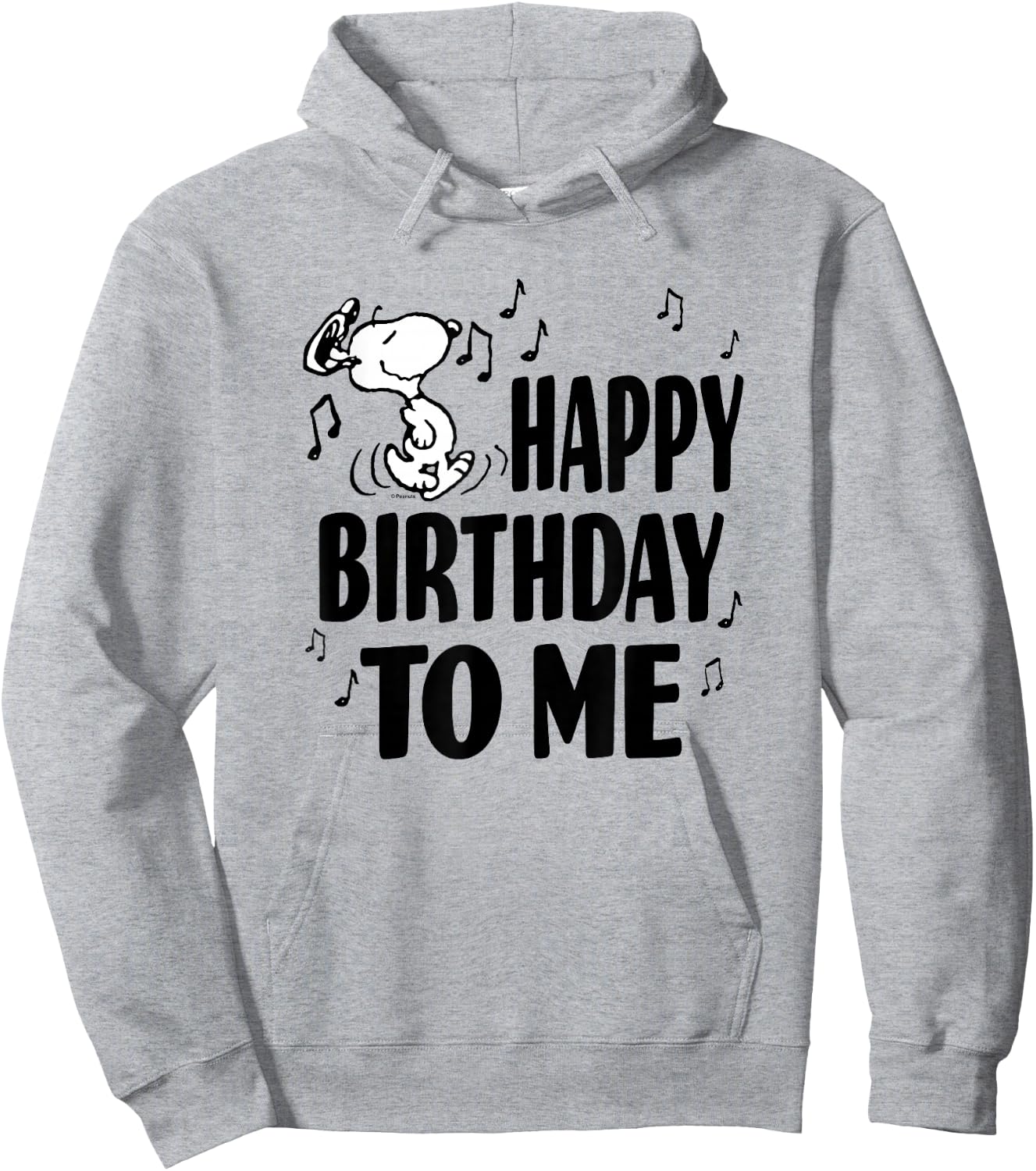 Peanuts Happy Birthday for Me Hoodie - Hoodie | Ash