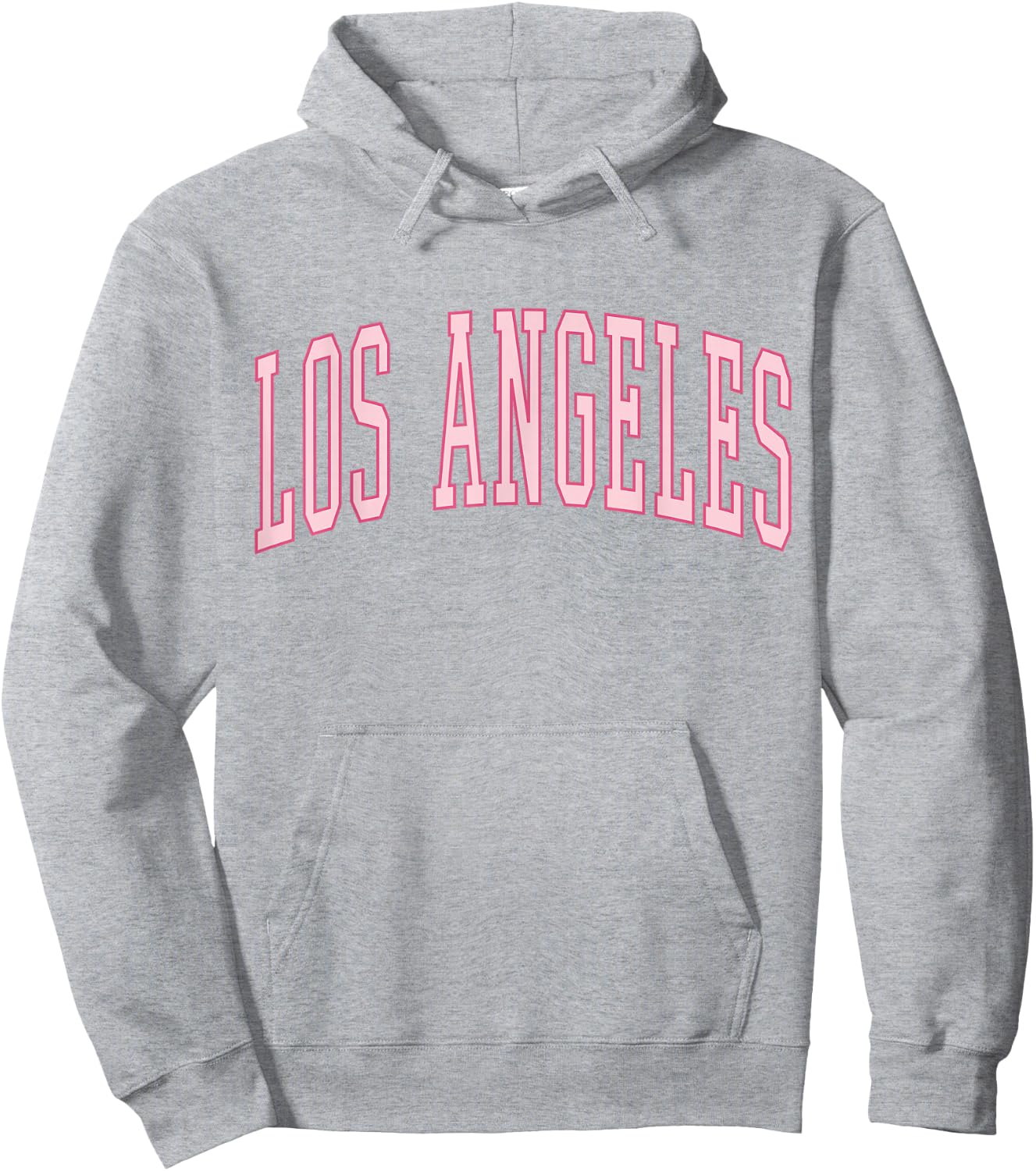 Preppy Varsity Pink Los Angeles Hoodie - Hoodie | Ash