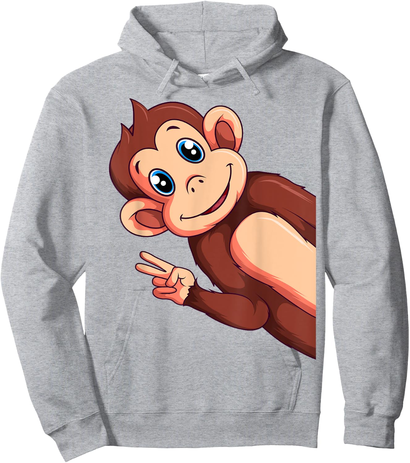 Monkey Lover Boys Girls Kids Women Hoodie - Hoodie | Ash