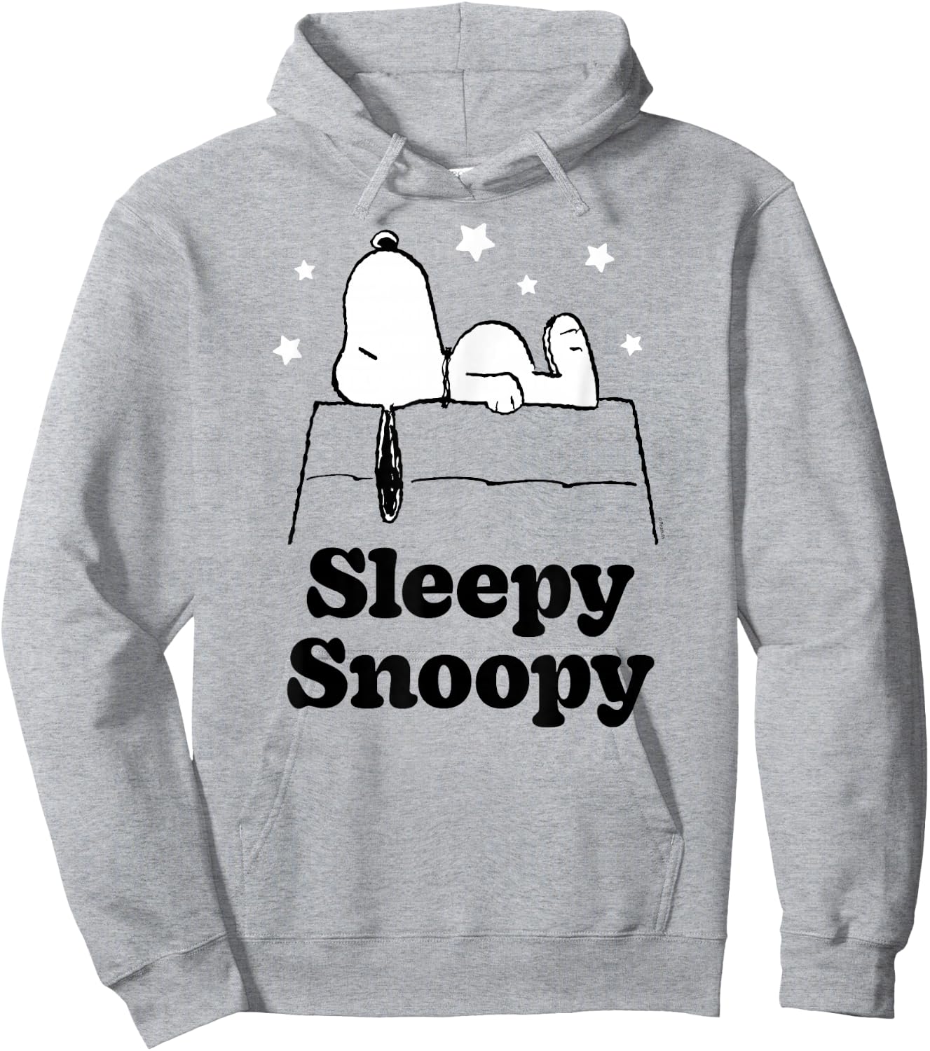 Peanuts Sleepy Snoopy Hoodie - Hoodie | Ash
