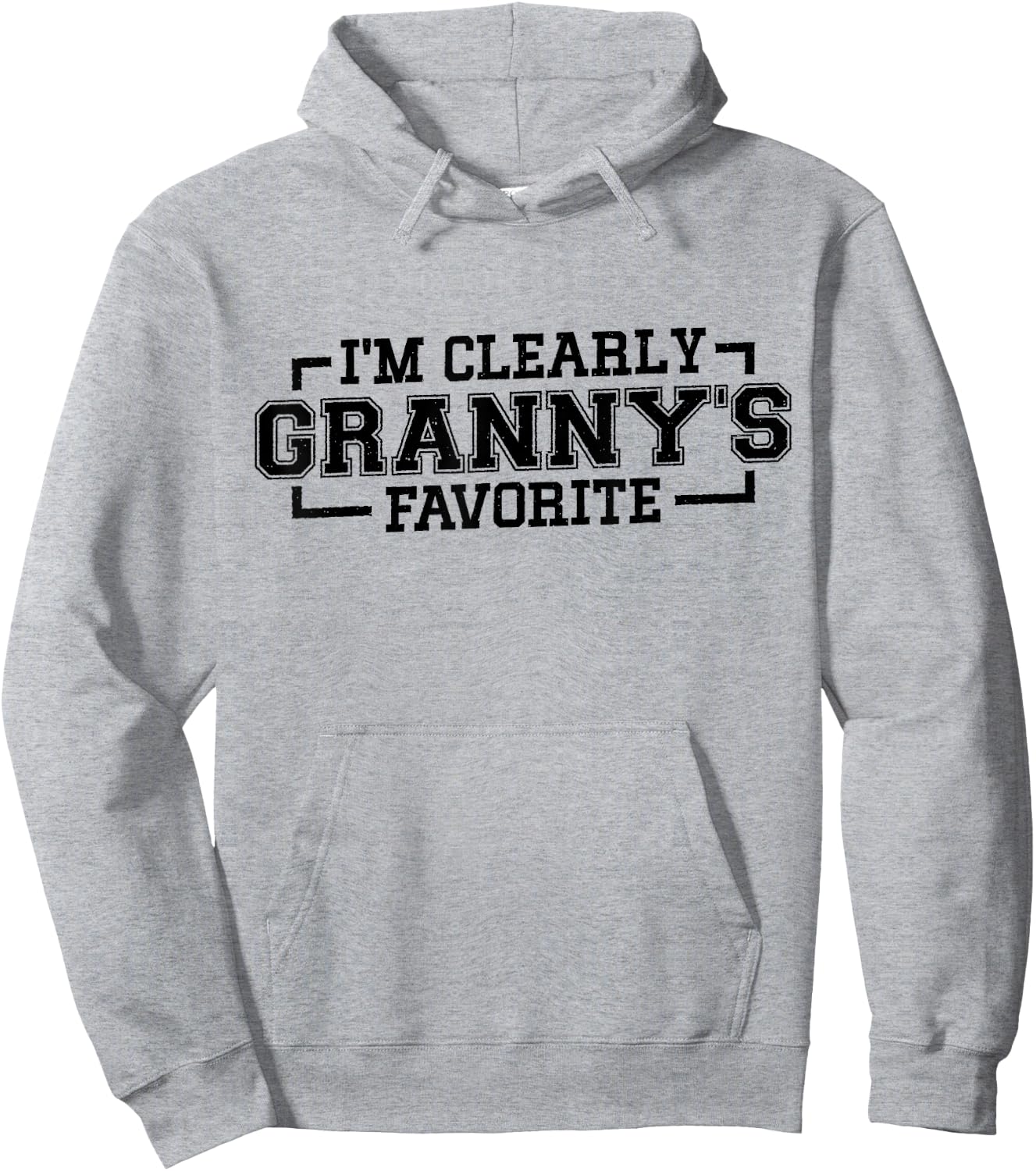 I'm Clearly Granny's Favorite, Grandson Grandma Hoodie - Hoodie | Ash