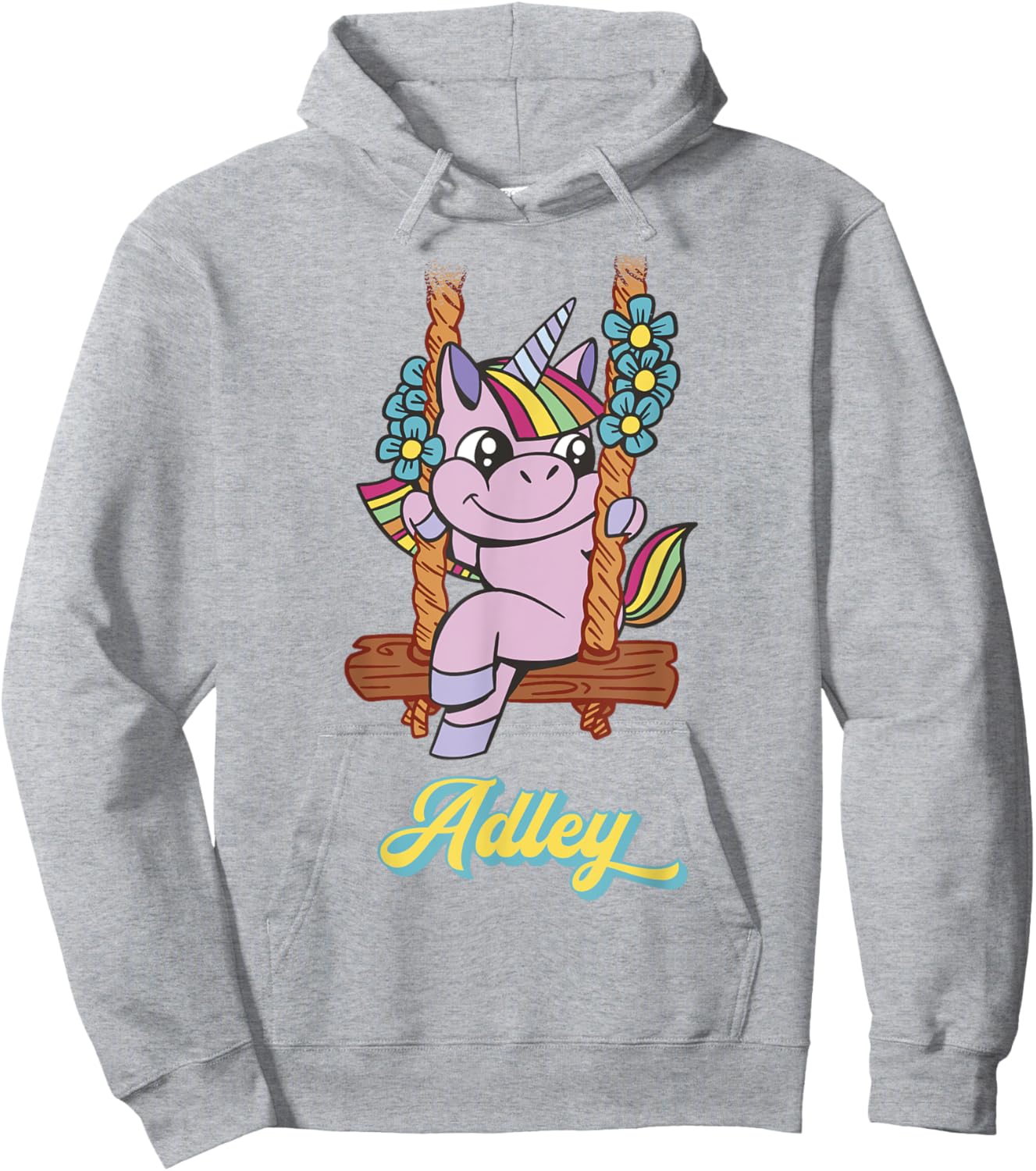 Adley Merch Unicorn Design Hoodie - Hoodie | Ash