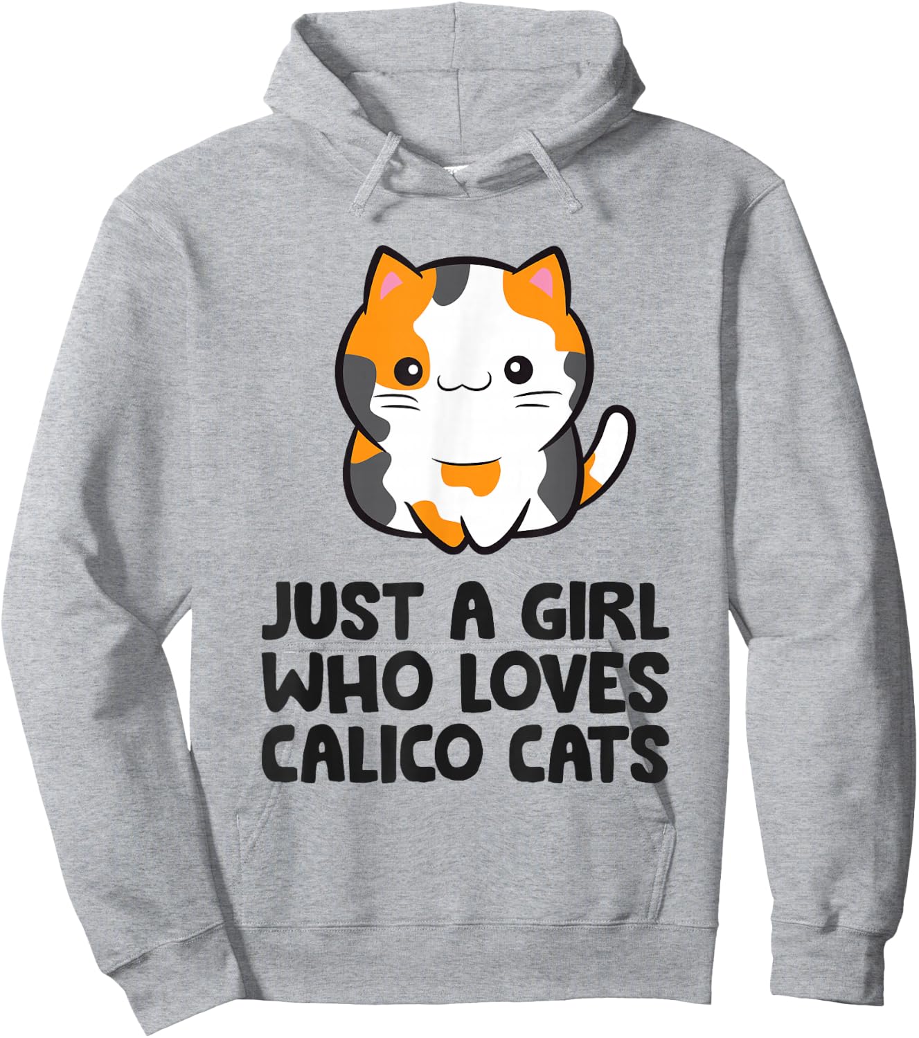 Calico Cat Just a Girl Who Loves Calico Cats Hoodie - Hoodie | Ash