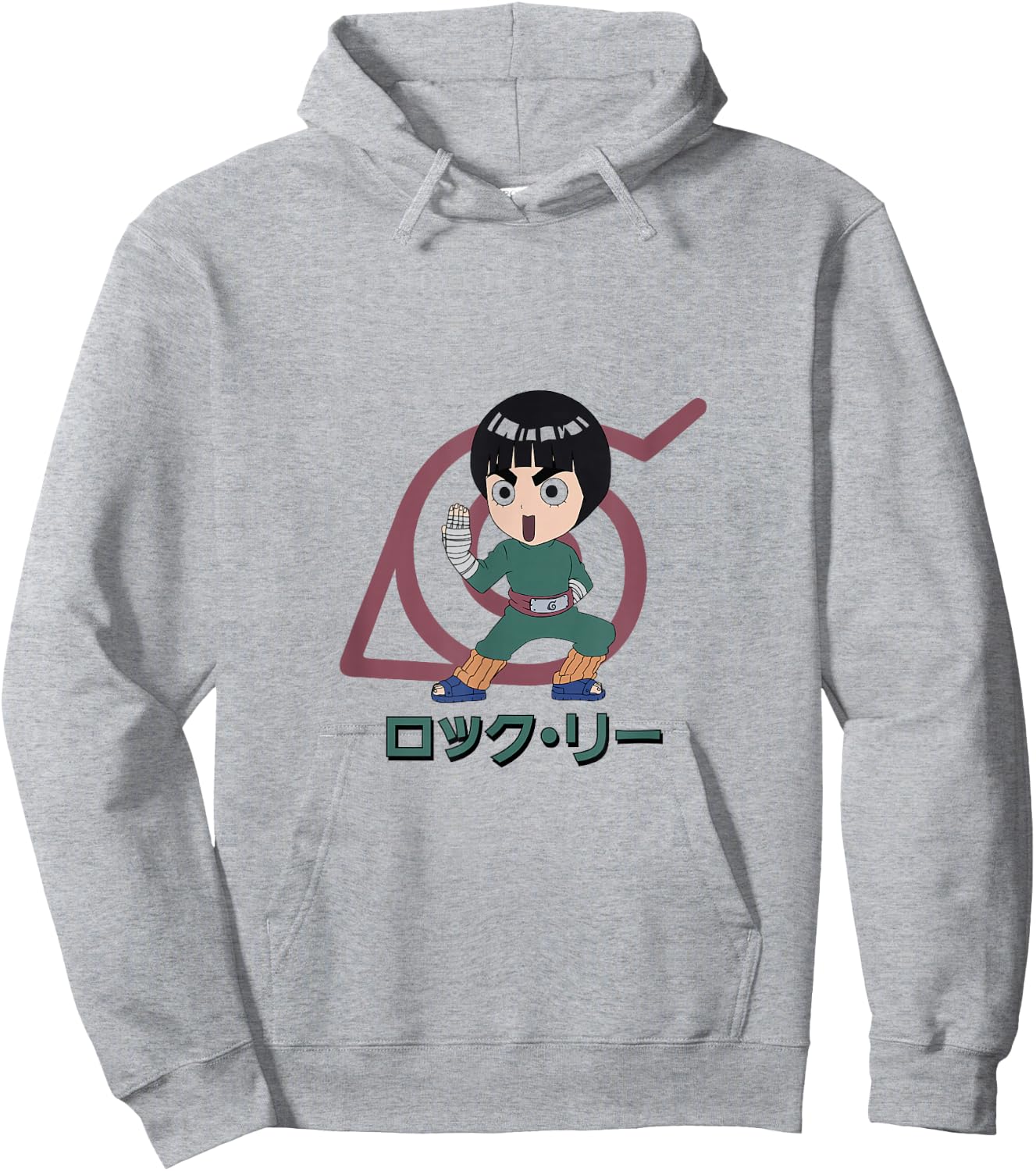 Naruto Classic Lee and Konohagakure Symbol Hoodie - Hoodie | Ash