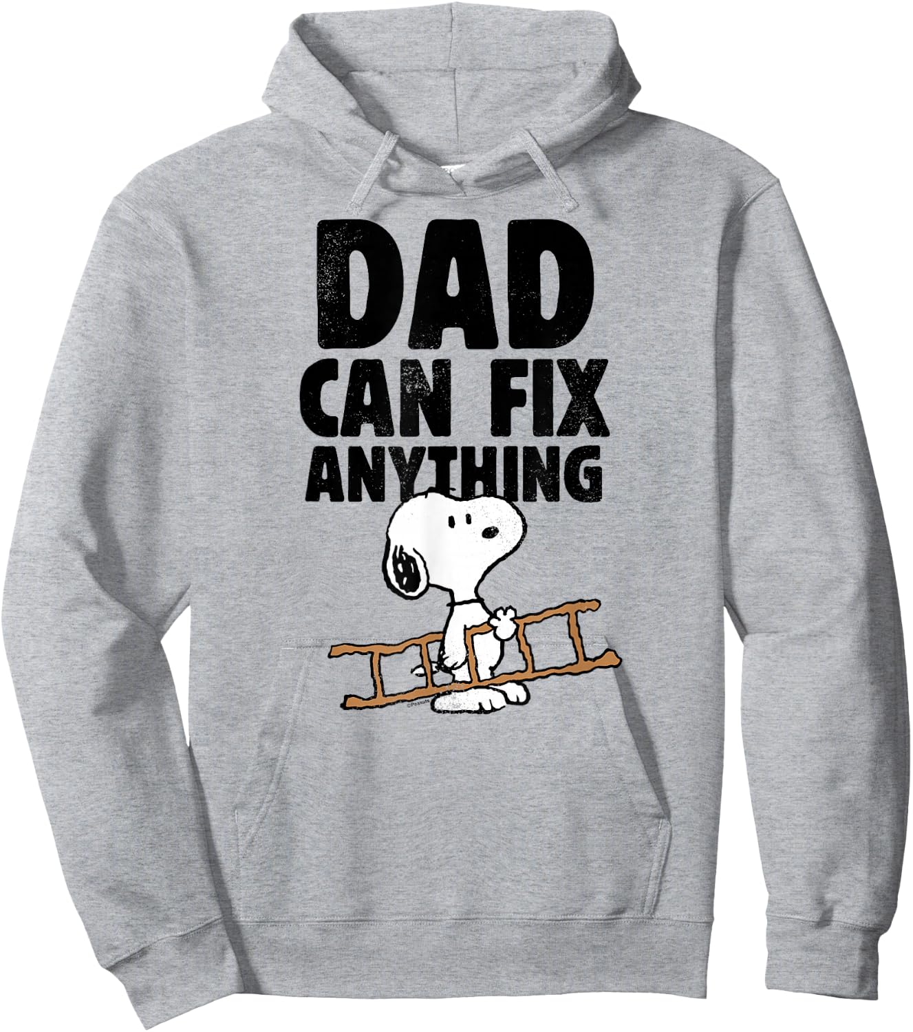Peanuts - Snoopy Dad Can Do Anything Hoodie - Hoodie | Ash