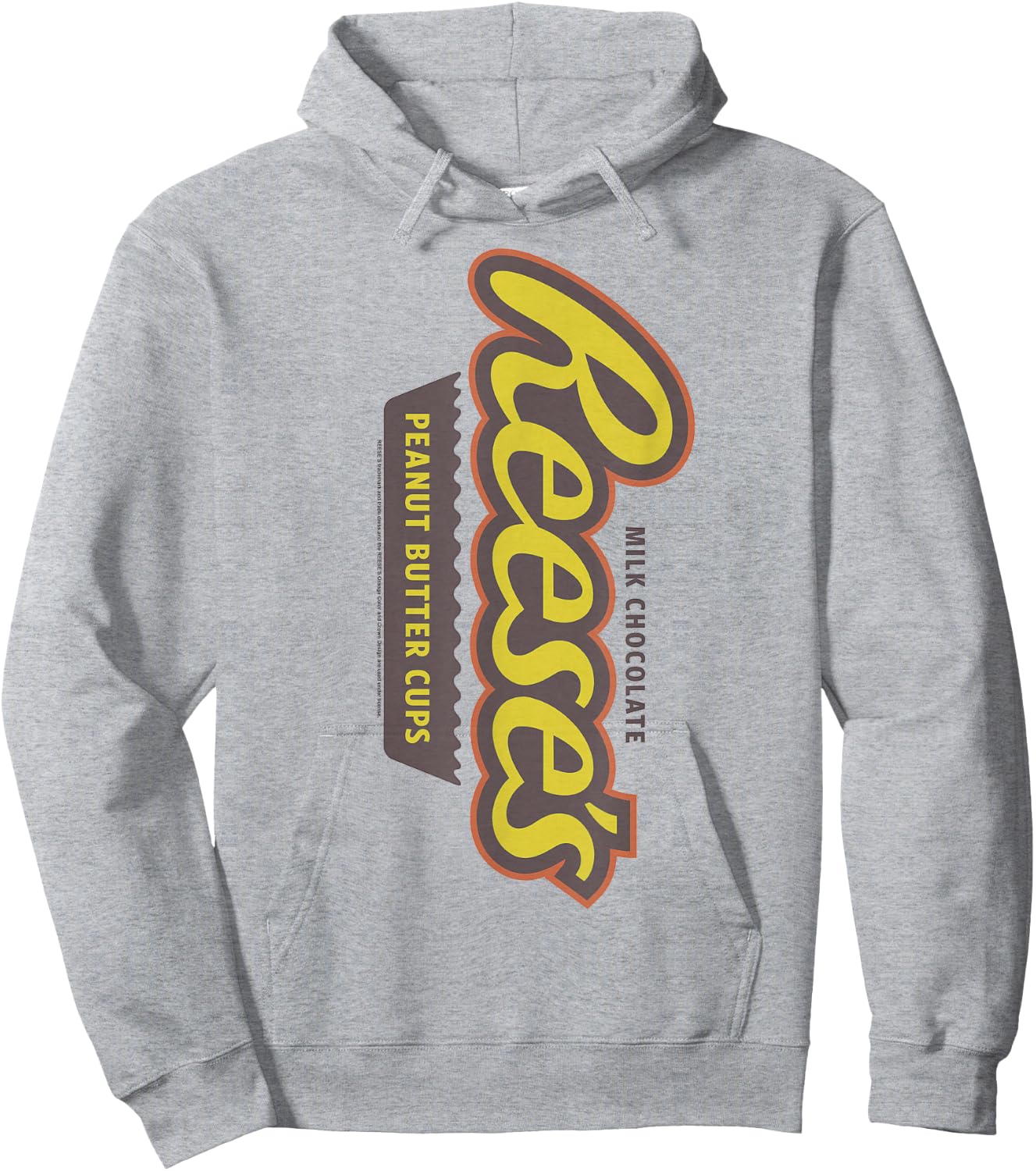 Reese's Sideways Logo Design Hoodie - Hoodie | Ash