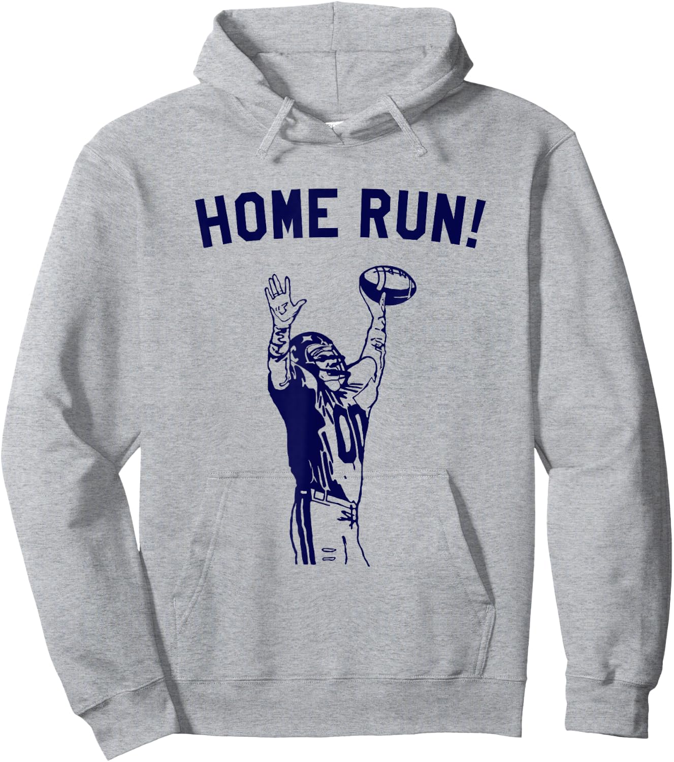 Homerun - Football Sport Funny Hoodie - Hoodie | Ash