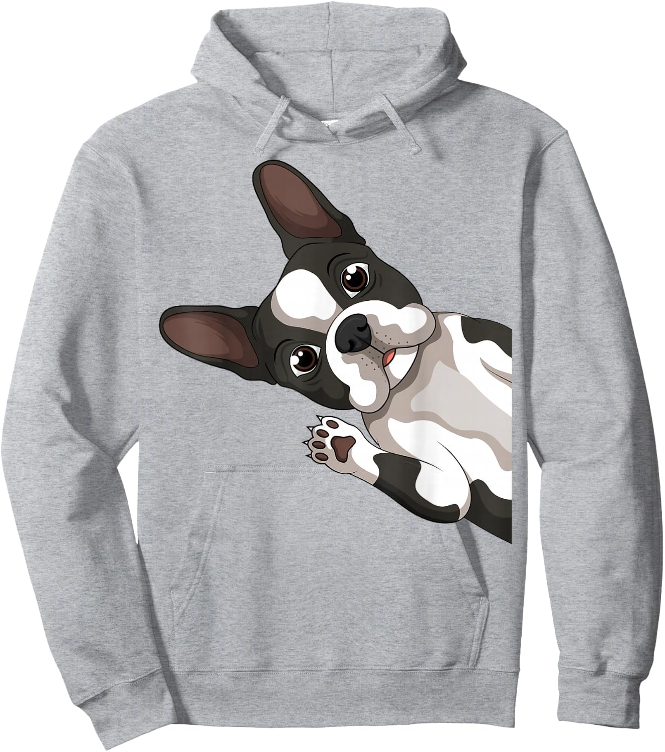 Boston Terrier Bostie Dog Kids Boys Girls Hoodie - Hoodie | Ash