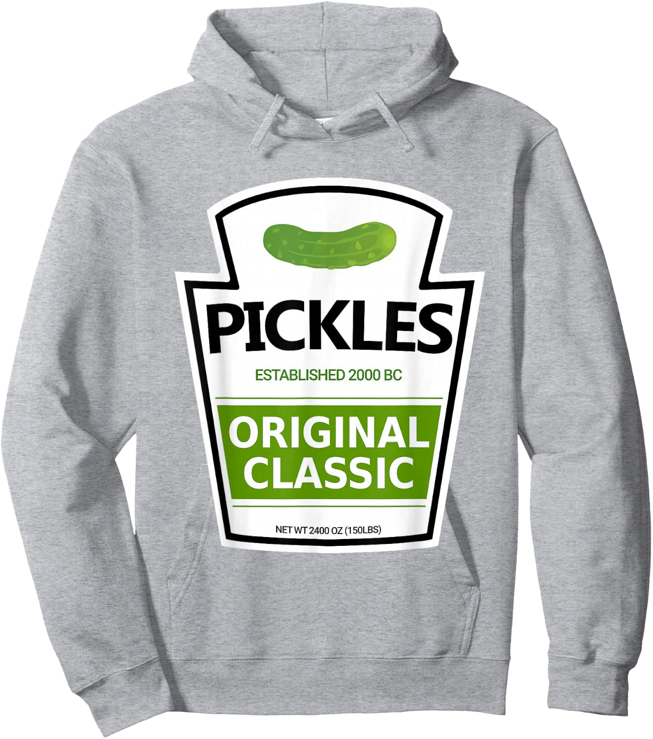 Lazy Costume Pickle Jar Hoodie - Hoodie | Ash