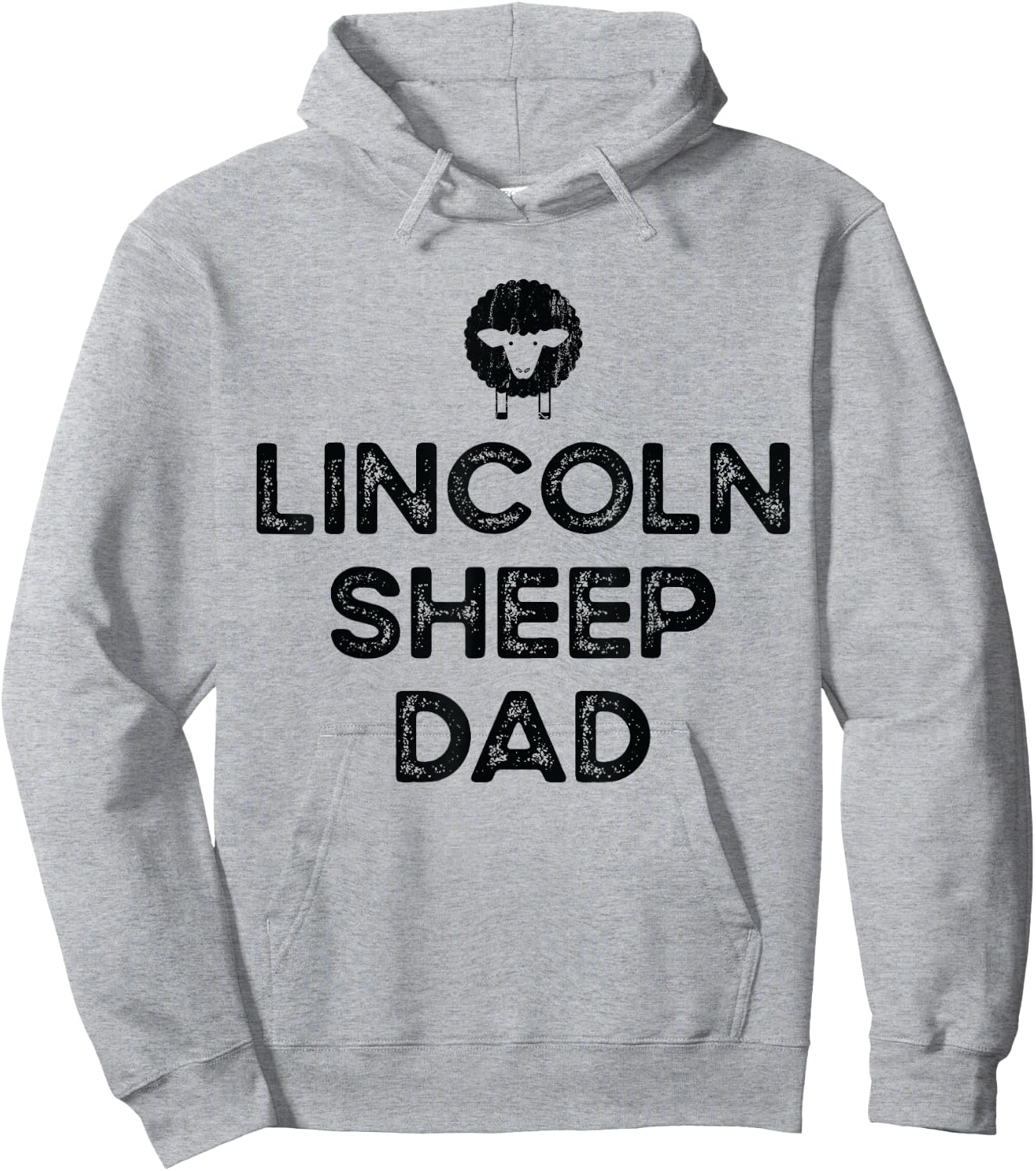 Sheep Farmer Dad Father - Breeder Lincoln Sheep Hoodie - Hoodie | Ash