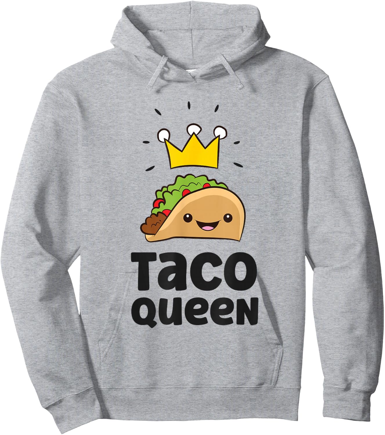 Taco Queen Funny Taco Hoodie - Hoodie | Ash
