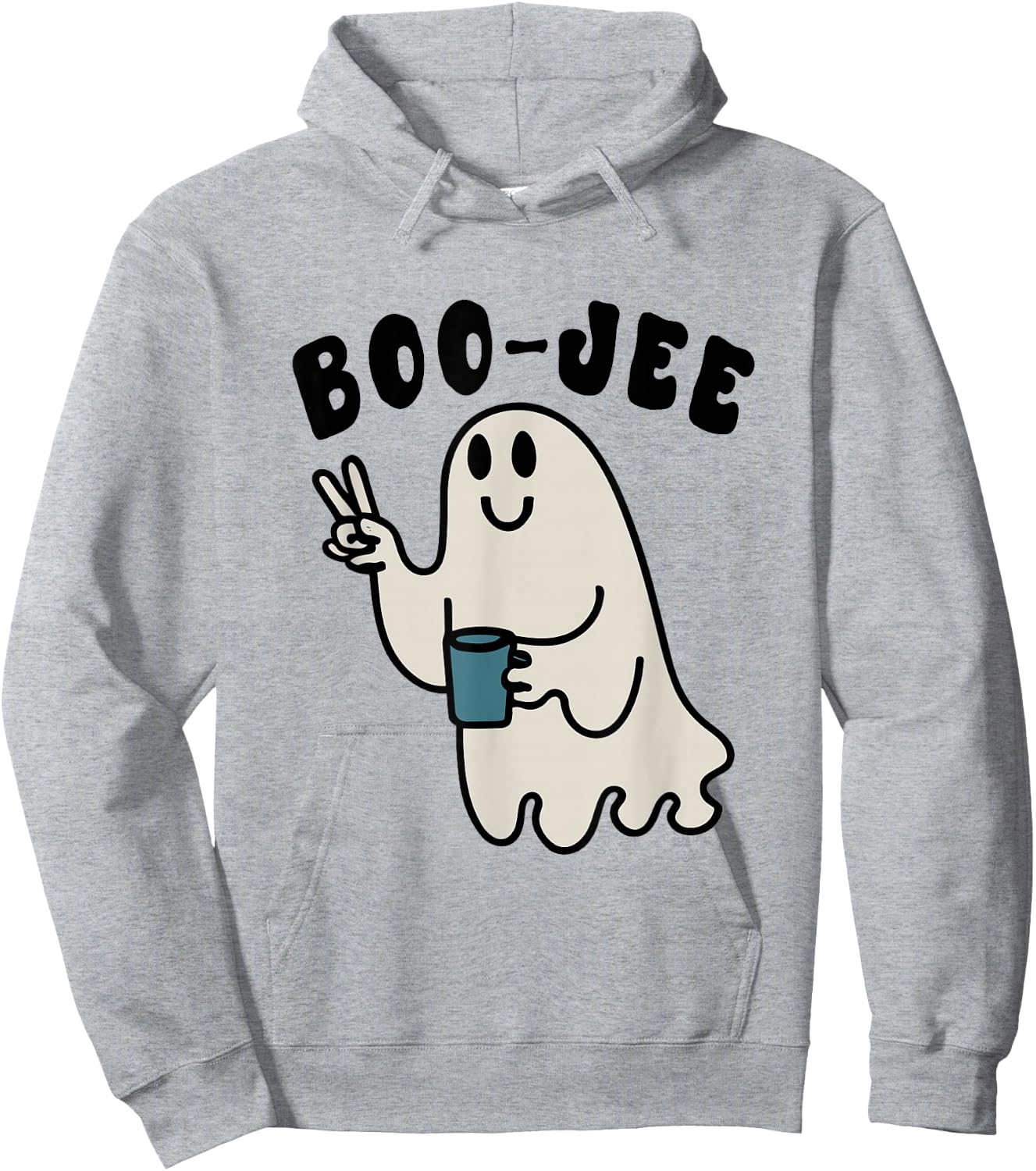 Boo Jee - Boo Ghost Hoodie - Hoodie | Ash