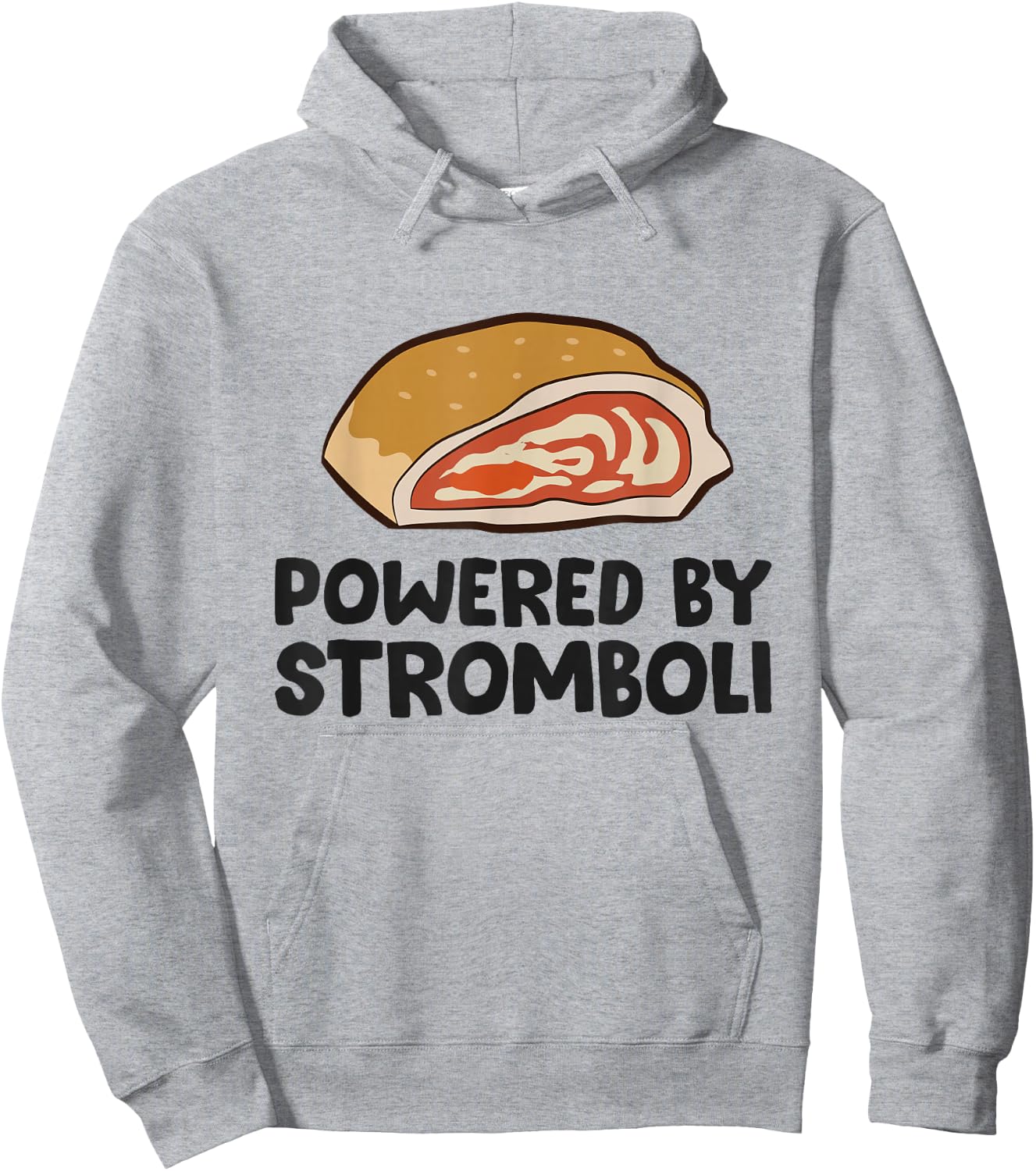 Italian Stromboli Powered By Stromboli Hoodie - Hoodie | Ash