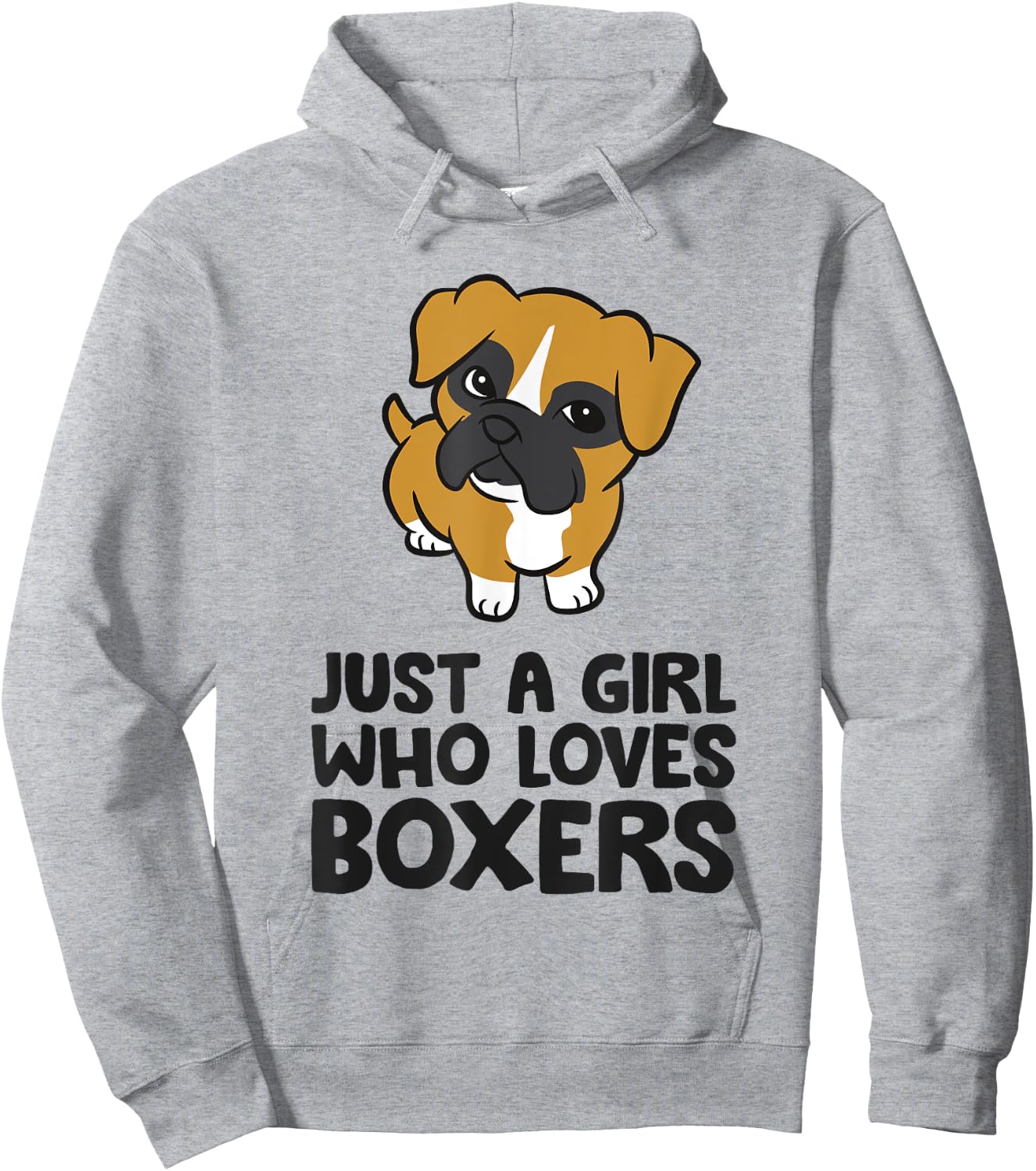 Just A Girl Who Loves Boxers Hoodie - Hoodie | Ash