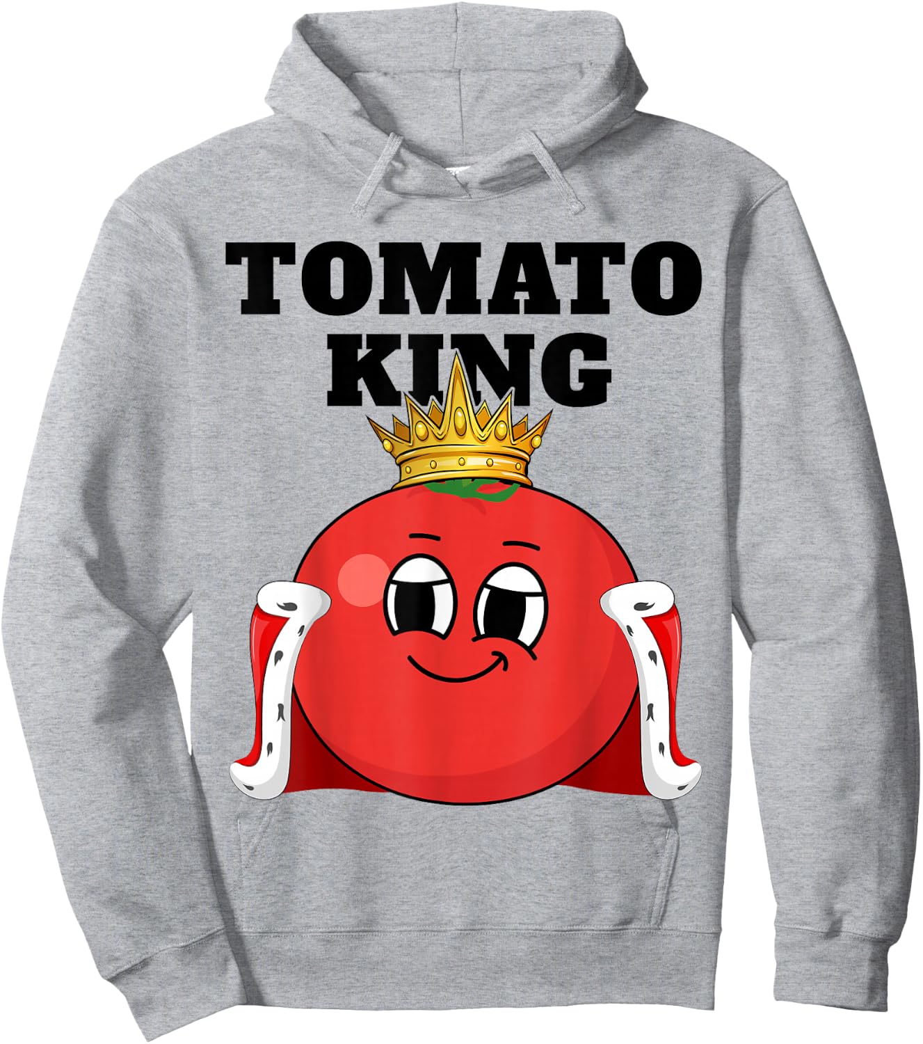 Tomato King | Boys Tomato Lover | Tomato Hoodie - Hoodie | Ash
