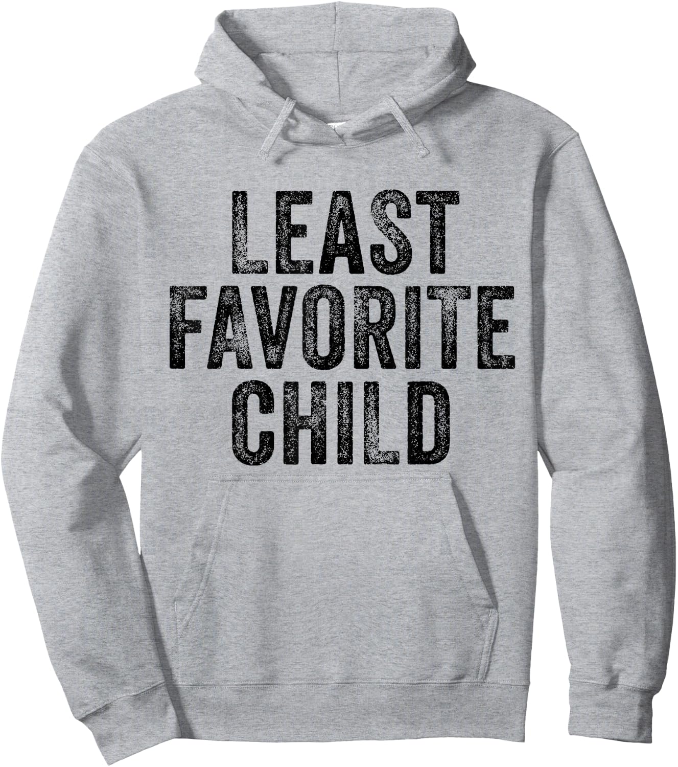 Least Favorite Child Mom Dad Son Funny Vintage Hoodie - Hoodie | Ash