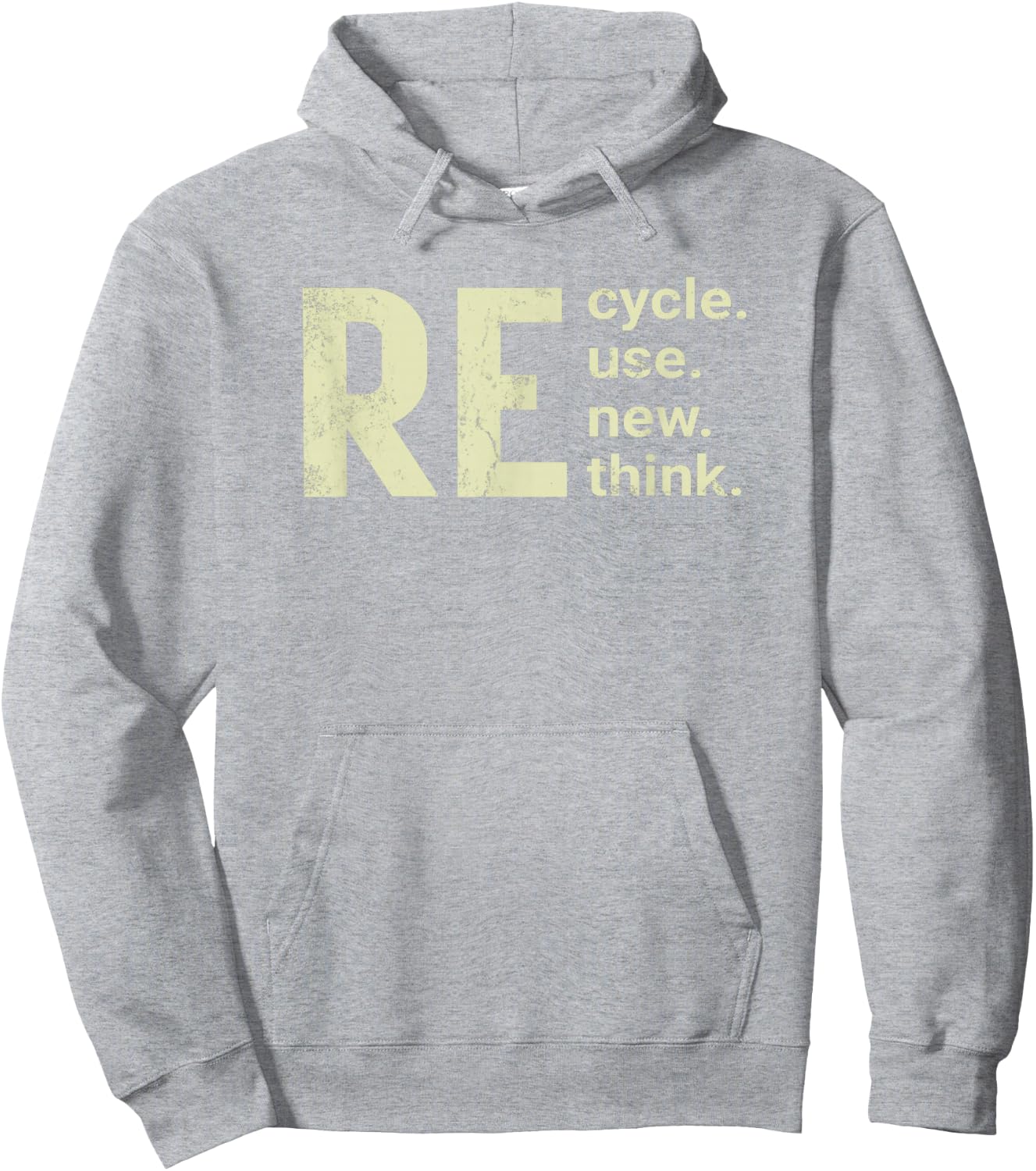 RE Cycle Use New Think Hoodie - Hoodie | Ash