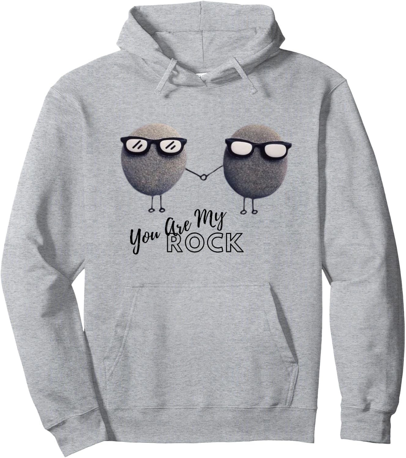Funny Quote You Are My Rock Hoodie - Hoodie | Ash