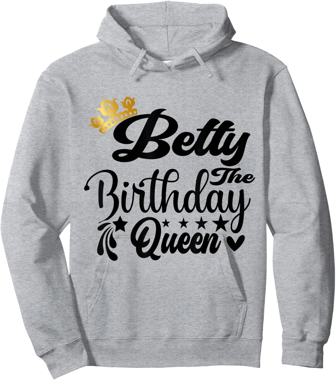 Betty The Birthday Queen Happy Birthday Shirt Hoodie - Hoodie | Ash