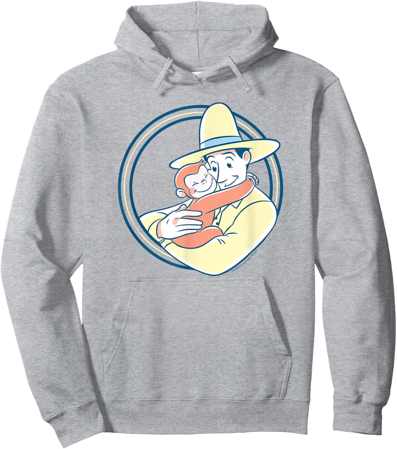 Curious George The Man with the Yellow Hat Hug Hoodie - Hoodie | Ash
