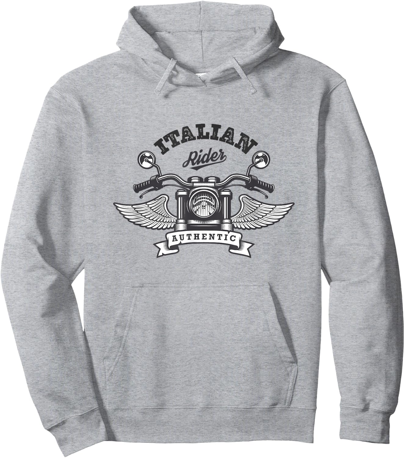 Italian Motorcycle Hoodie - Hoodie | Ash