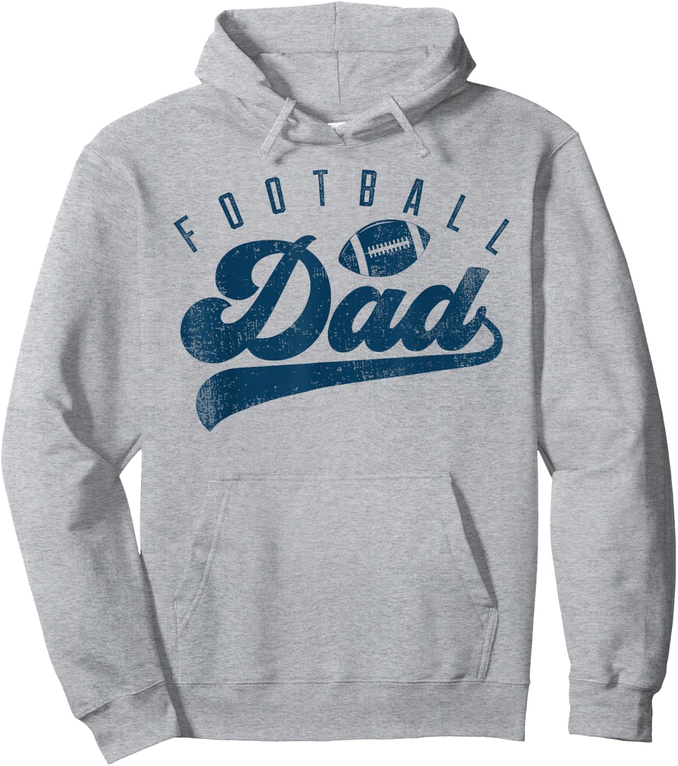Football Dad Gifts Daddy Father's Day Hoodie - Hoodie | Ash