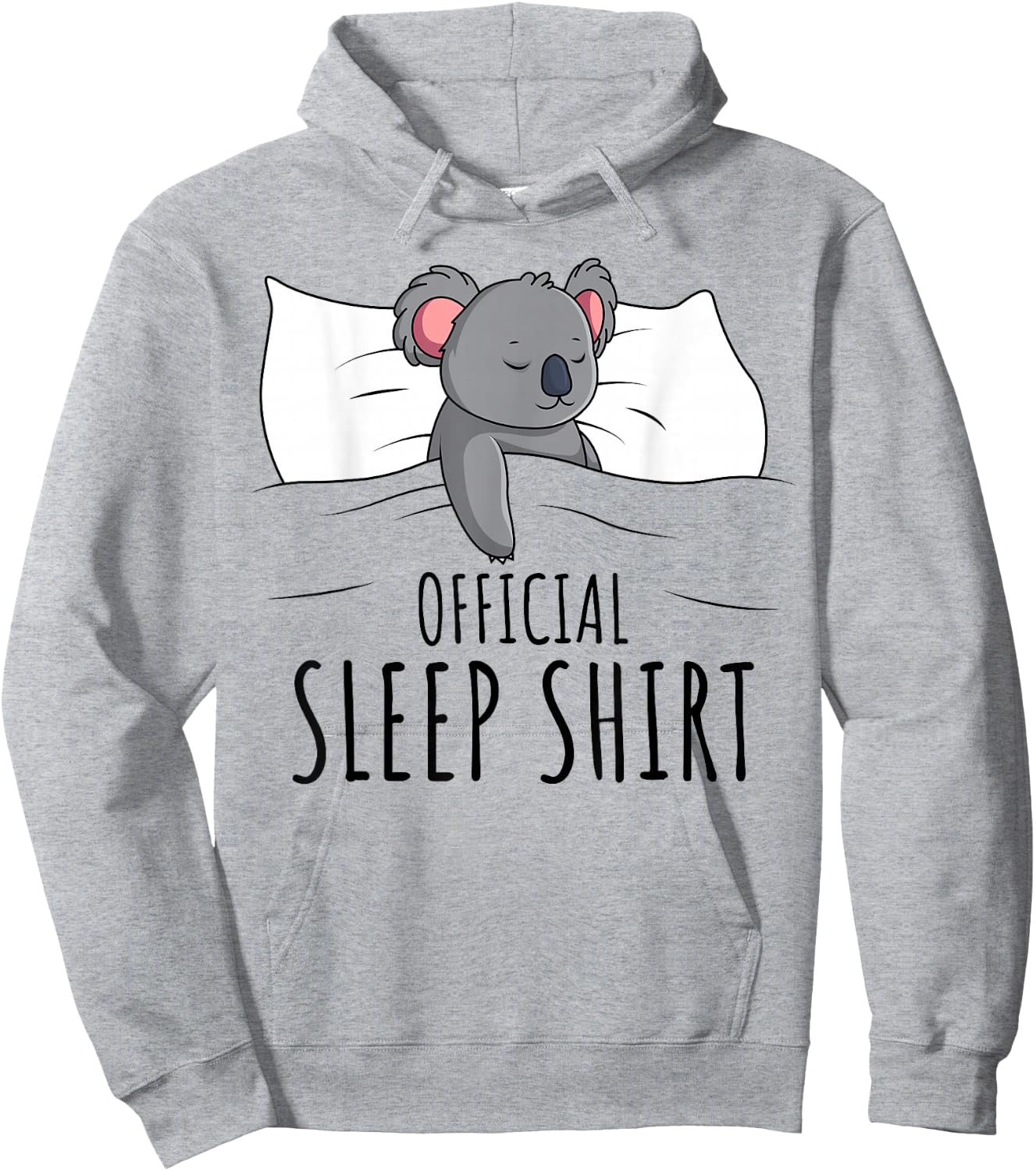 Official Sleep Shirt Koala Lover Hoodie - Hoodie | Ash