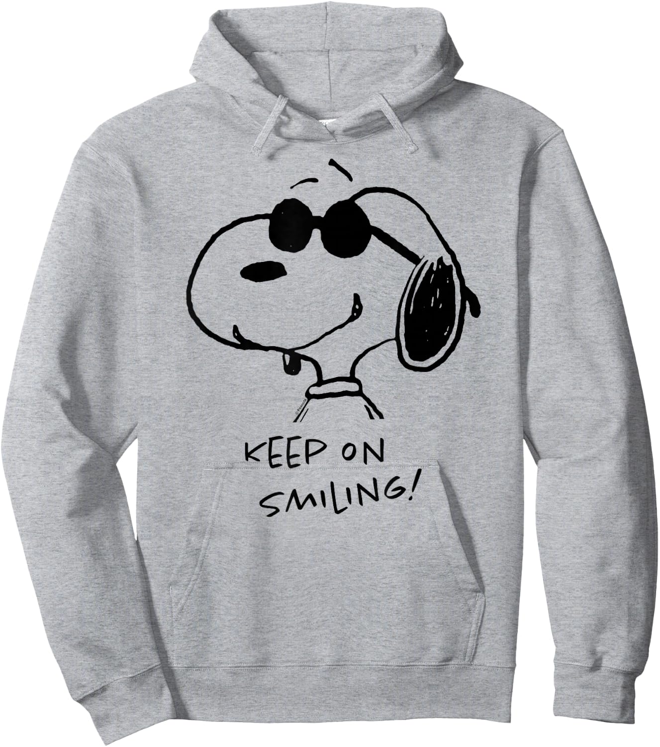 Peanuts - Cool Joe Keep On Smiling Hoodie - Hoodie | Ash
